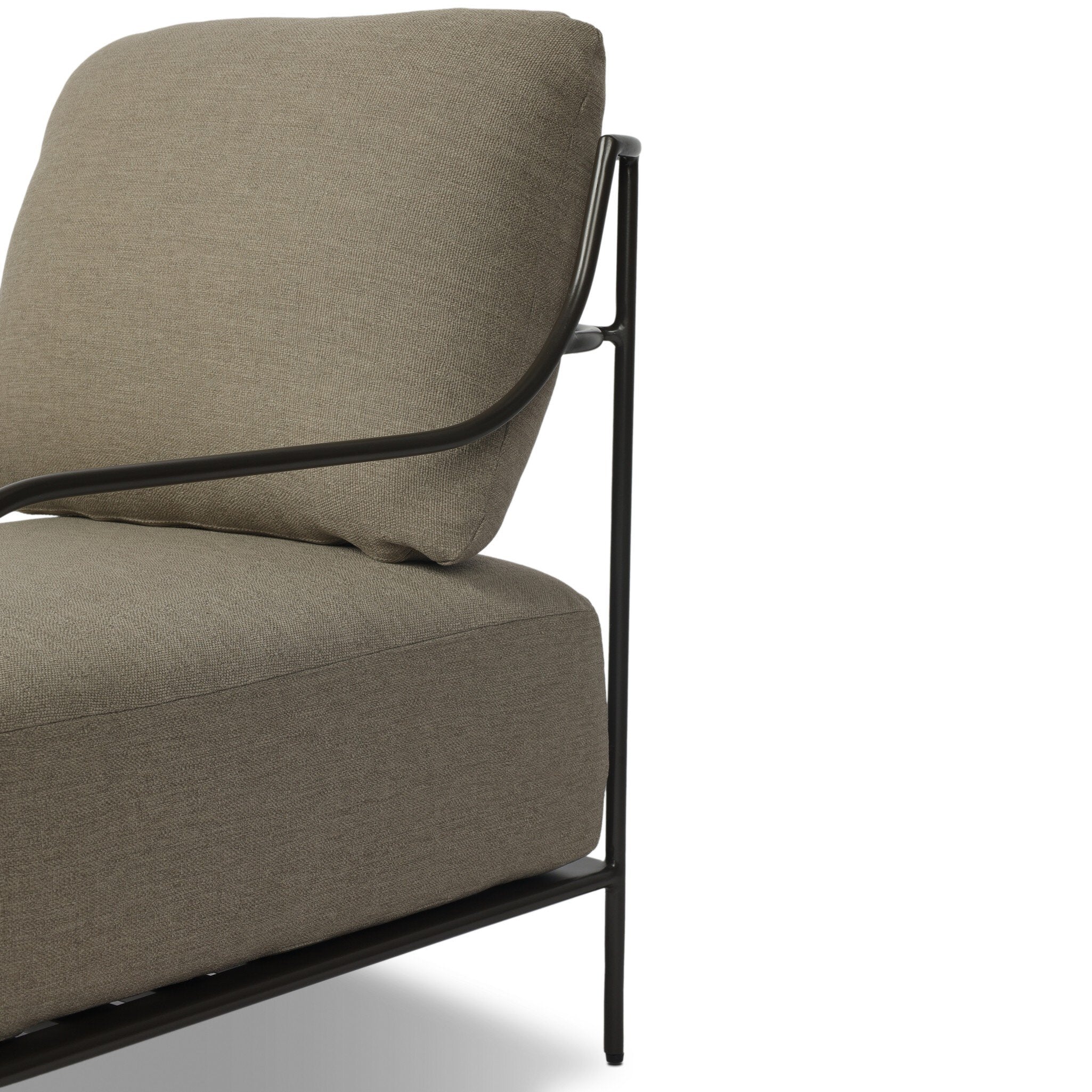 Four Hands Segovia Alessi Fawn Outdoor Chair — Dark Bronze