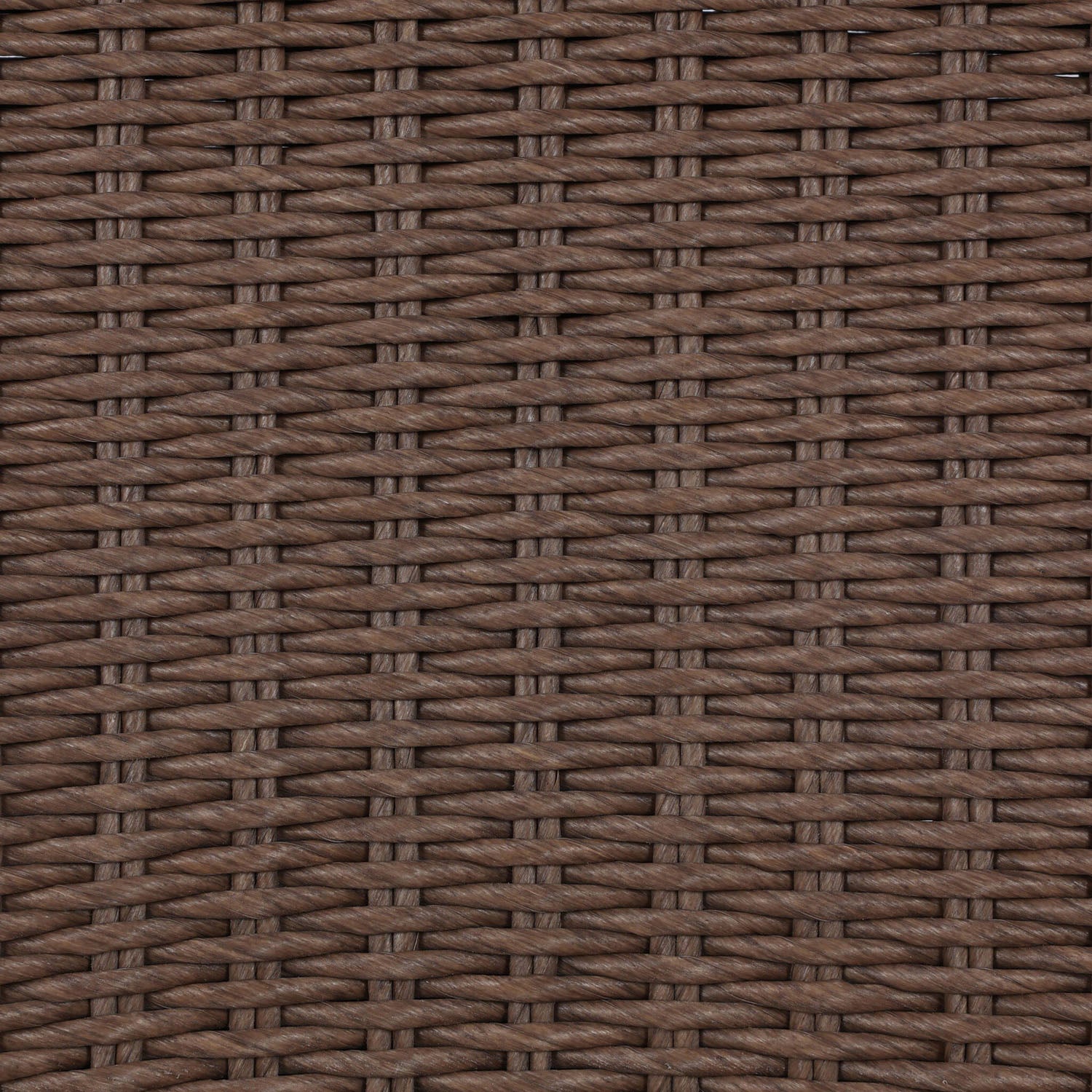 Four Hands Blaire Outdoor Chair in tanned woven with cream cushion, close-up detail, view 6