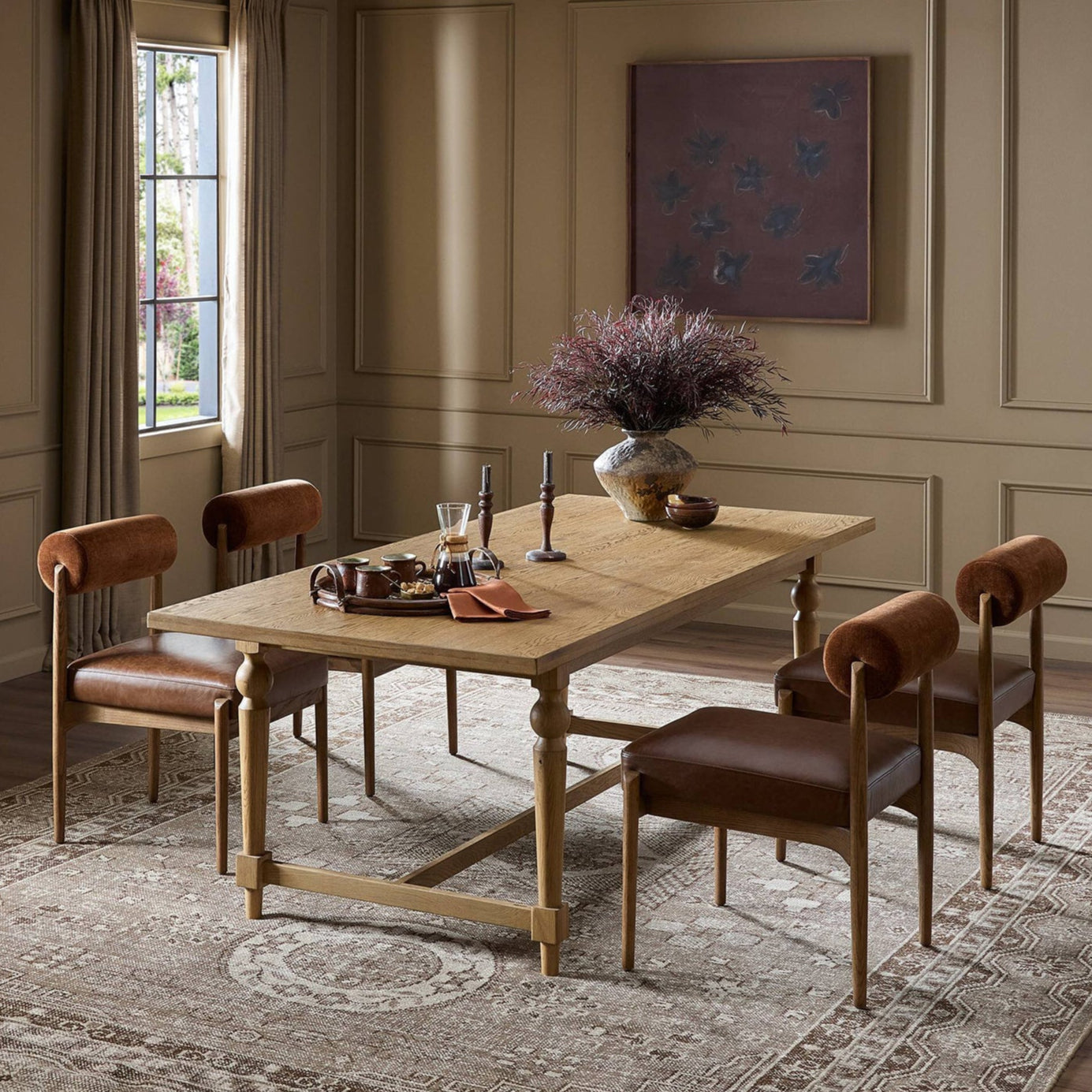 Four Hands Blinn Oval Leaf Extension Dining Table