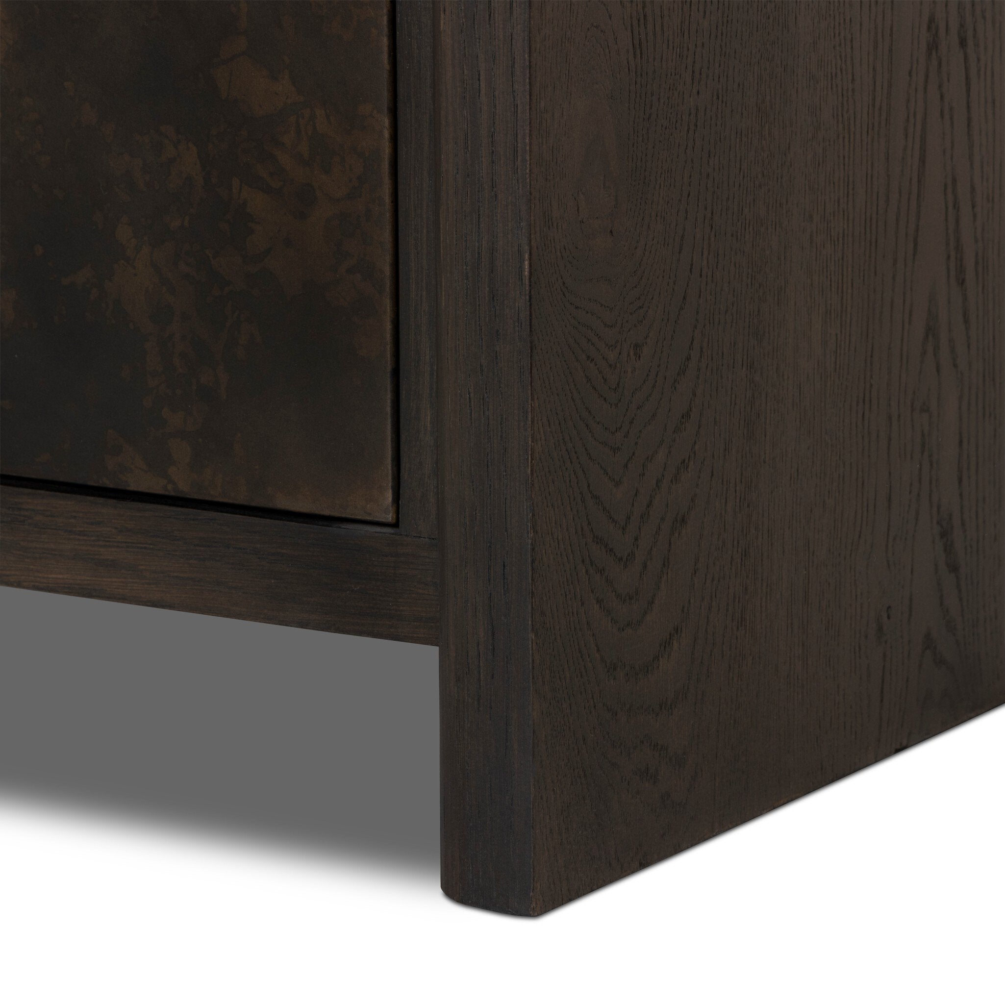 Four Hands Arlington Espresso Oak 2-Door Bookcase — Oak Veneer