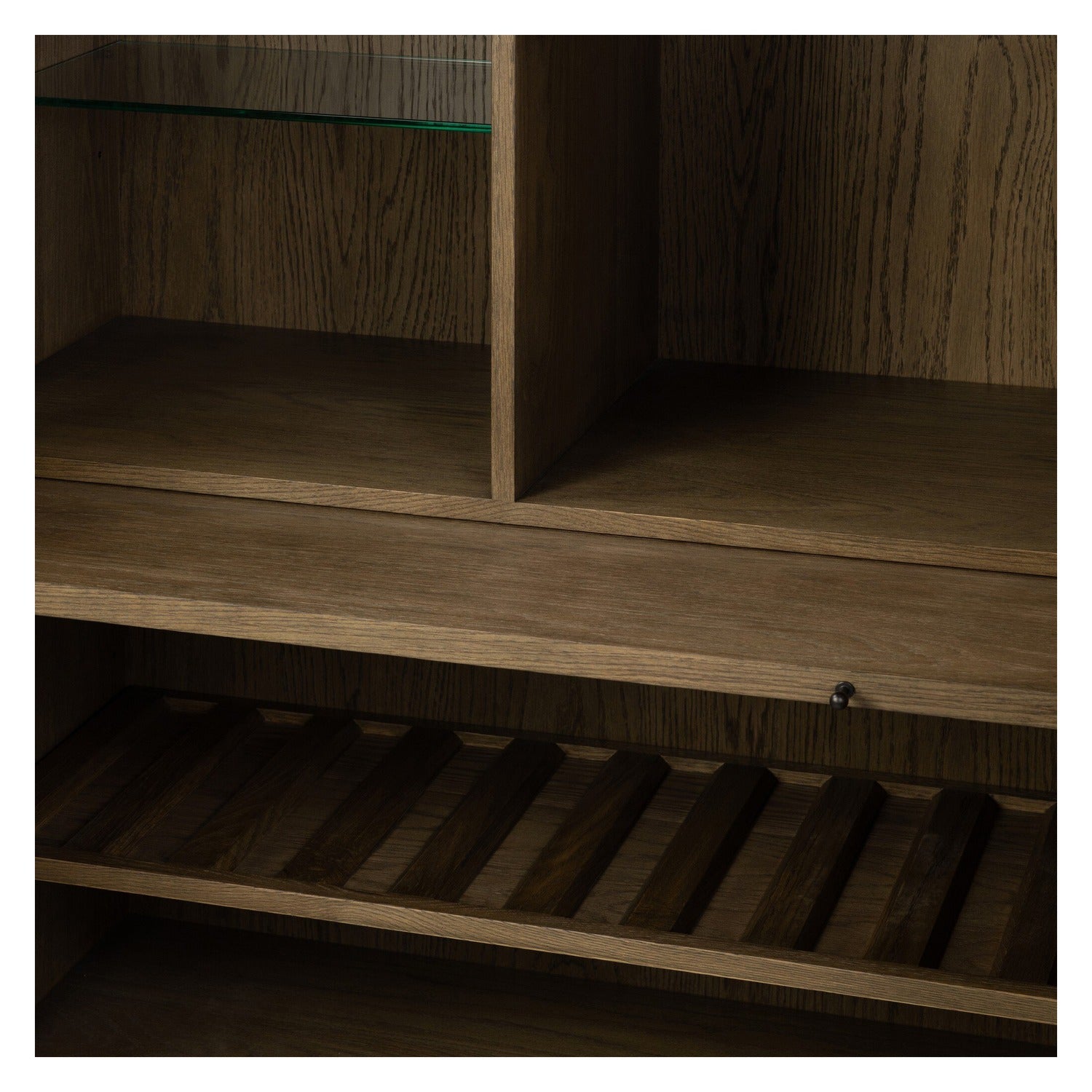 Four Hands Salta Brown Oak Bar Cabinet