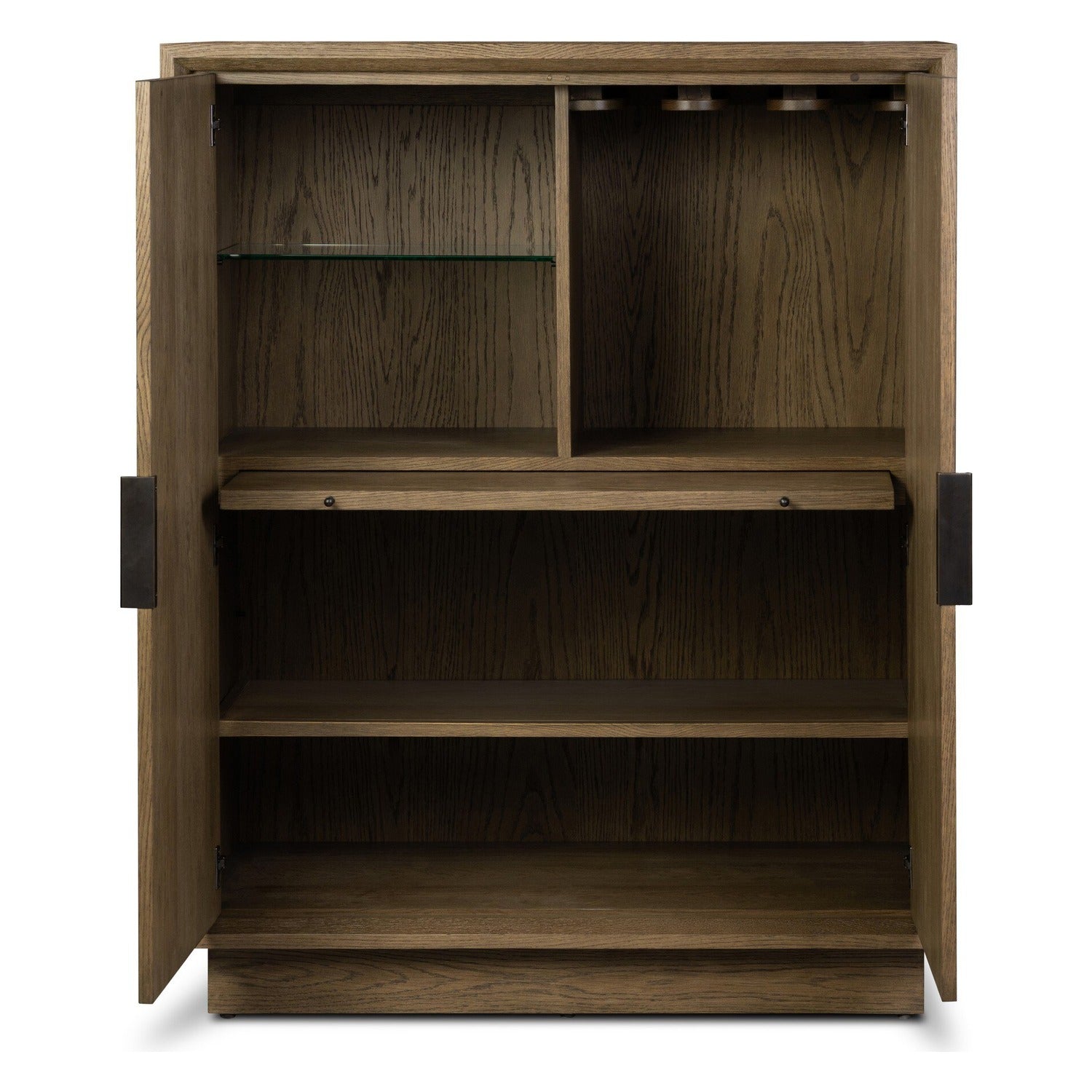 Four Hands Salta Brown Oak Bar Cabinet