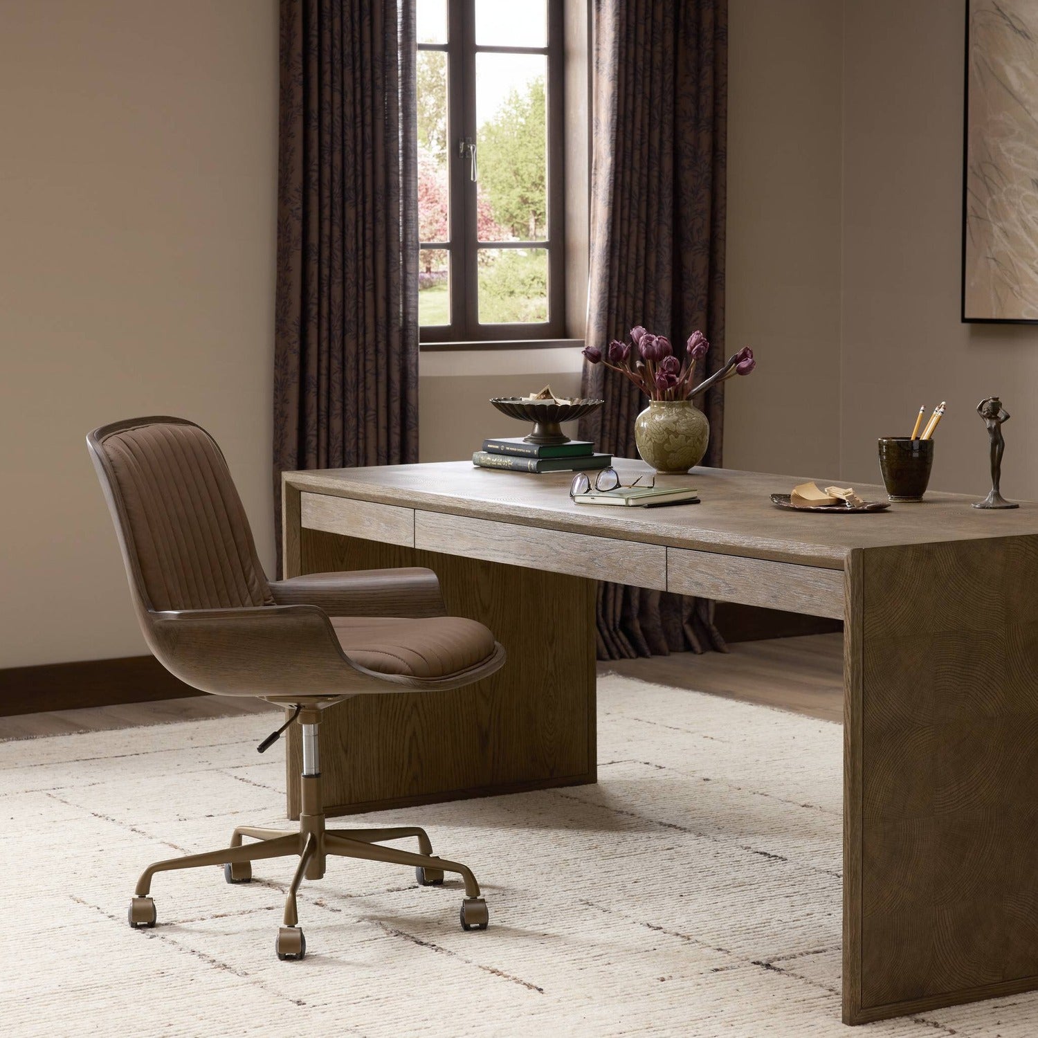 Four Hands Salta Brown Oak Desk