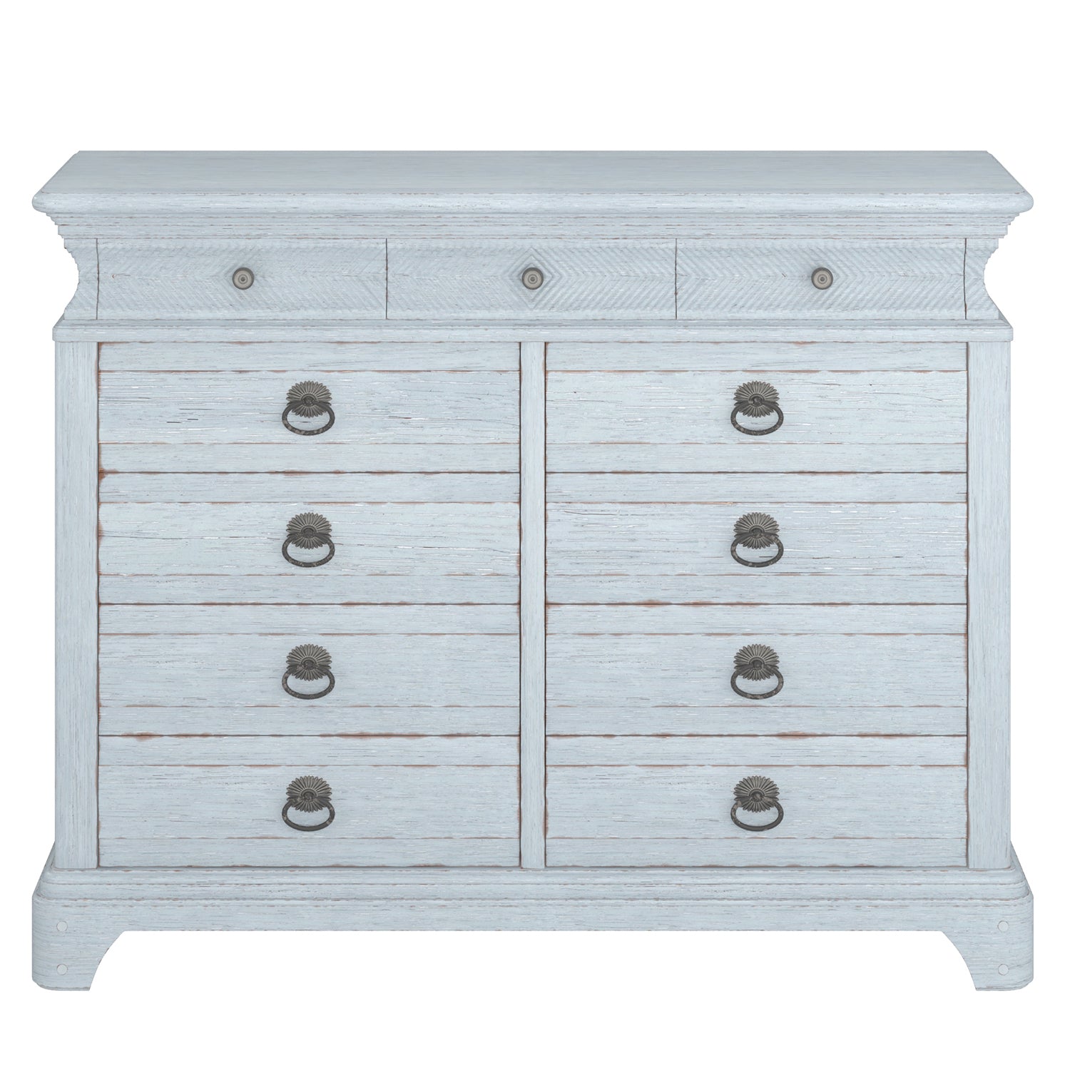 light blue grey dresser ART Furniture Summer Creek Dresser Shutter Blue DNR