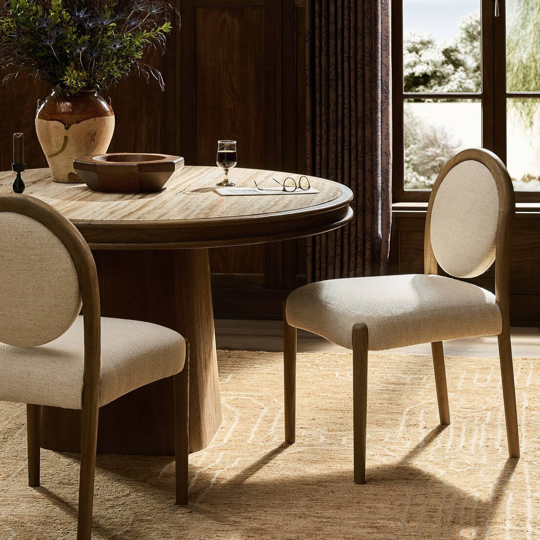 Four Hands Prentiss Thames Cream Dining Chair Set of 2