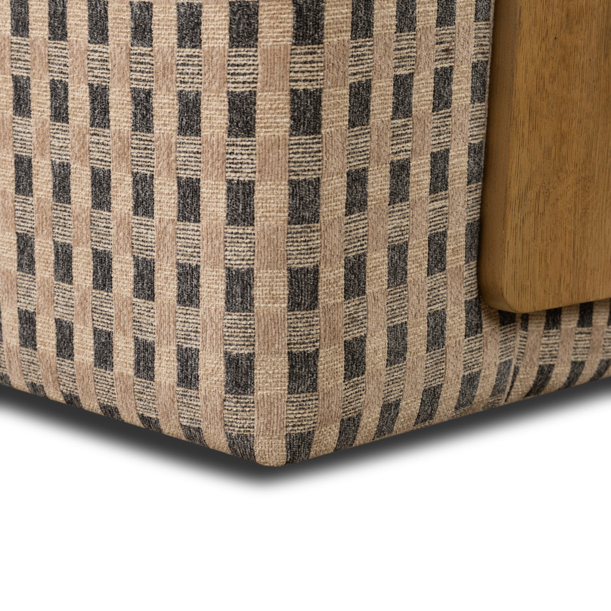 Four Hands Hemphill Firefinch Fawn Swivel Chair — finish and texture