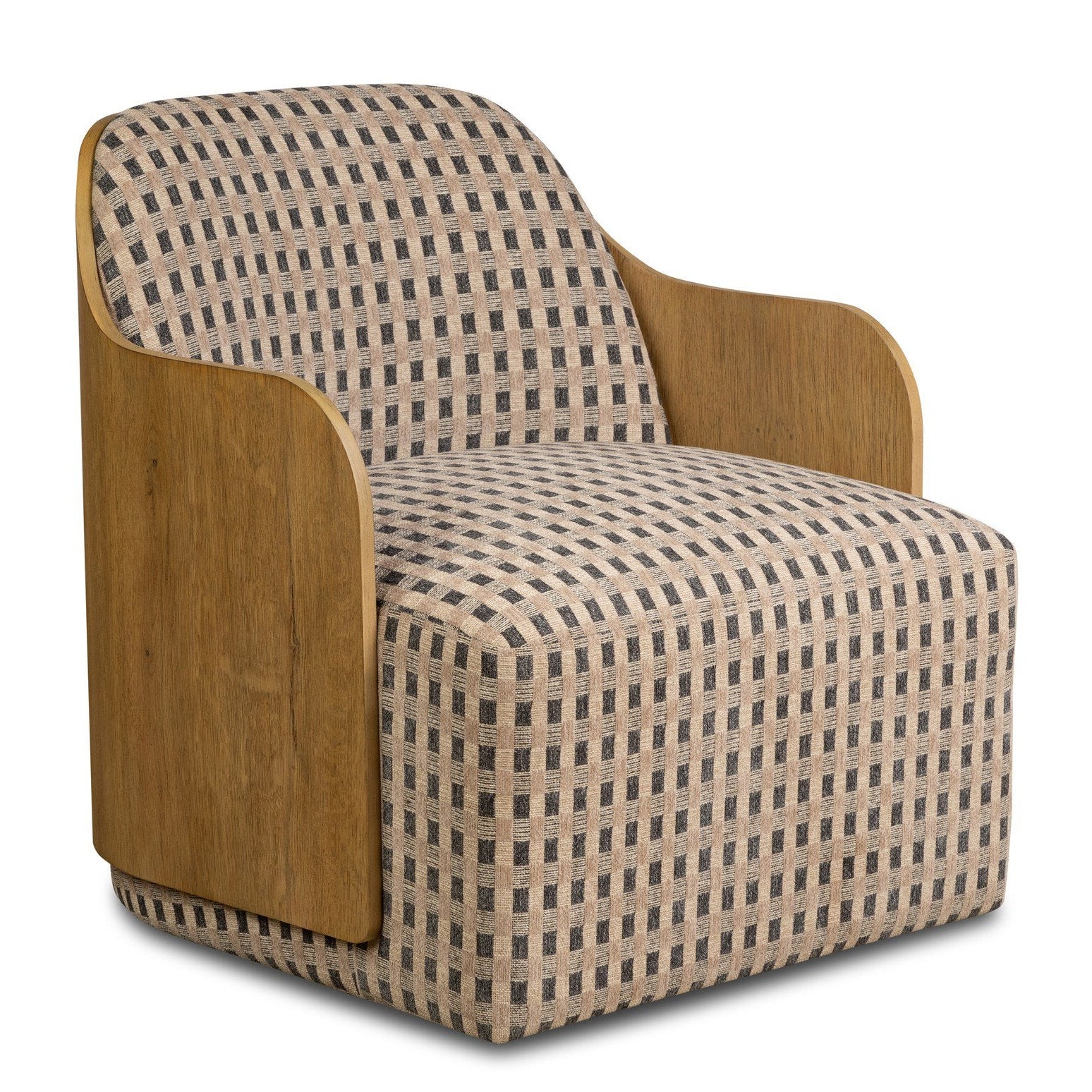 Four Hands Hemphill Firefinch Fawn Swivel Chair full product view