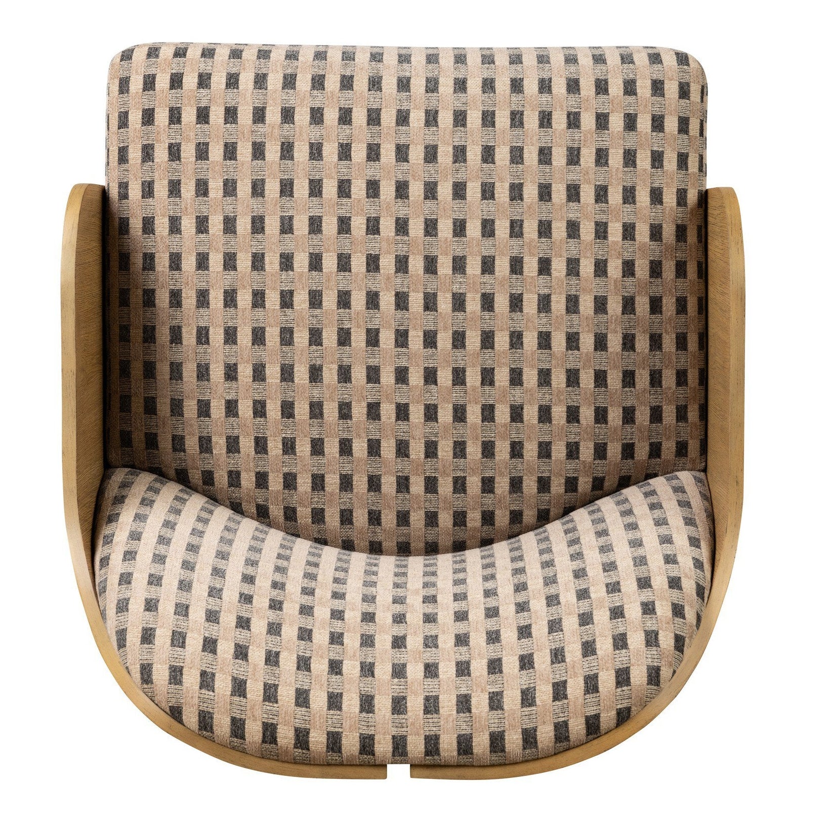 Four Hands Hemphill Firefinch Fawn Swivel Chair top-down view