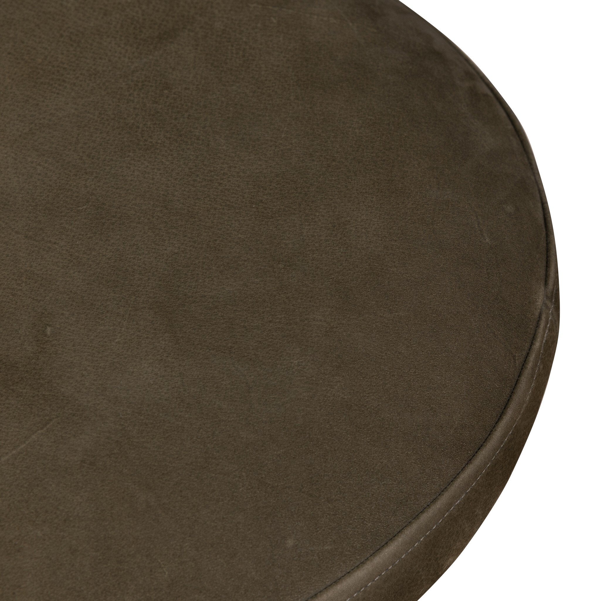 Four Hands Montclair Nubuck Olive Counter Stool — Aged Iron