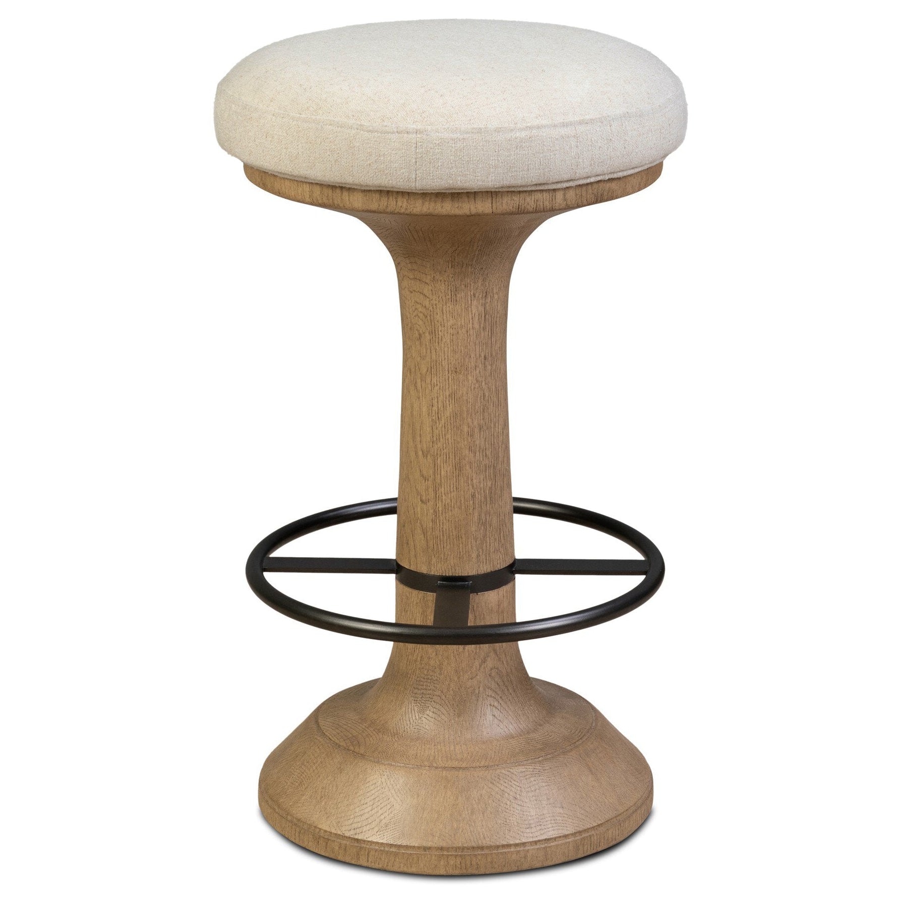 Four Hands Montclair Antwerp Natural Counter Stool full product view, Polyester