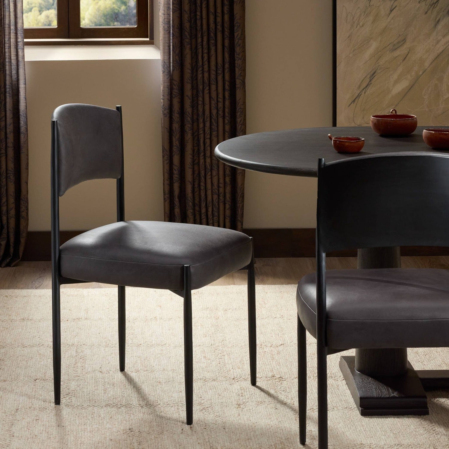 Four Hands Bellaire Palermo Black Dining Chair Set of 2