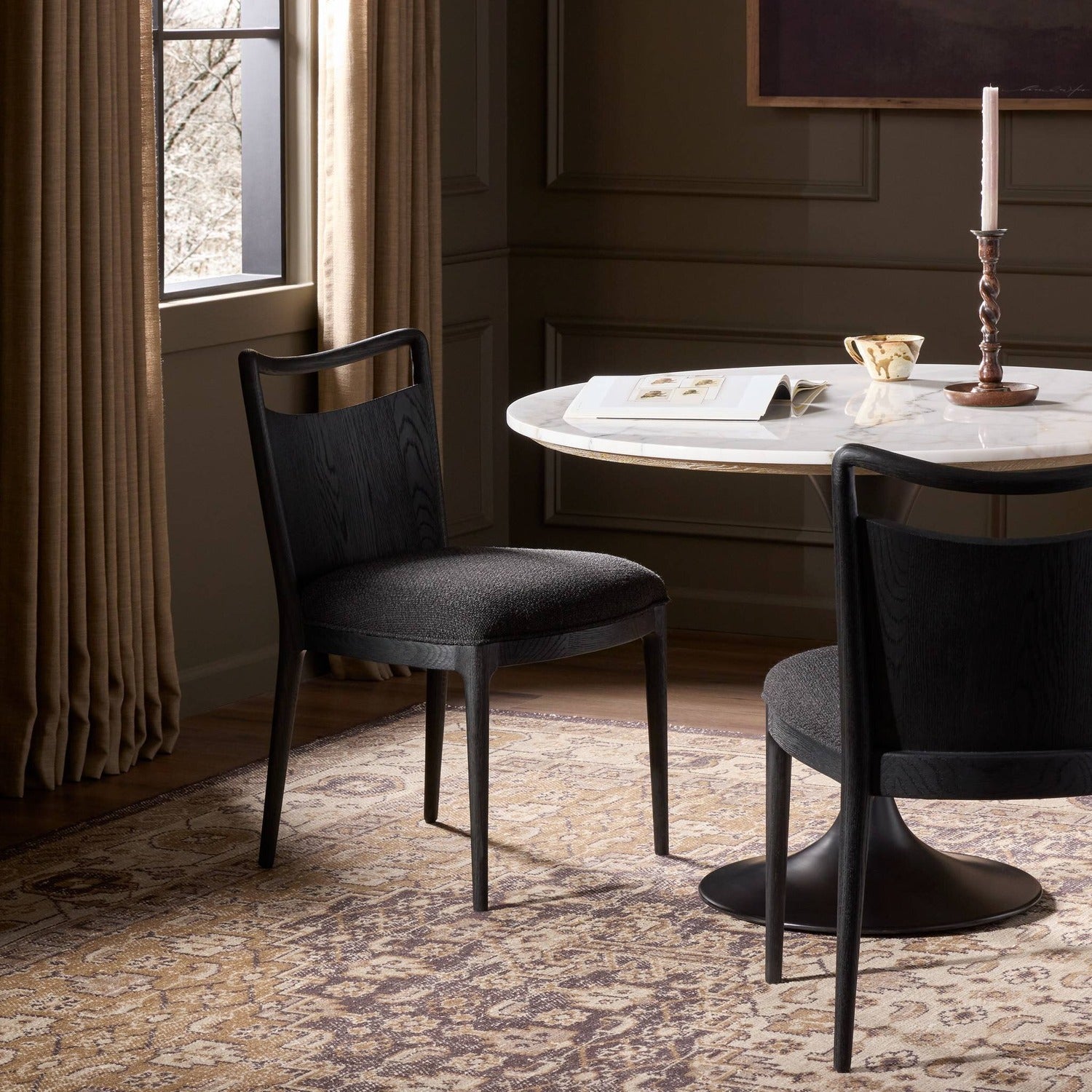 Four Hands Jessen Gibson Black Dining Chair Set of 2