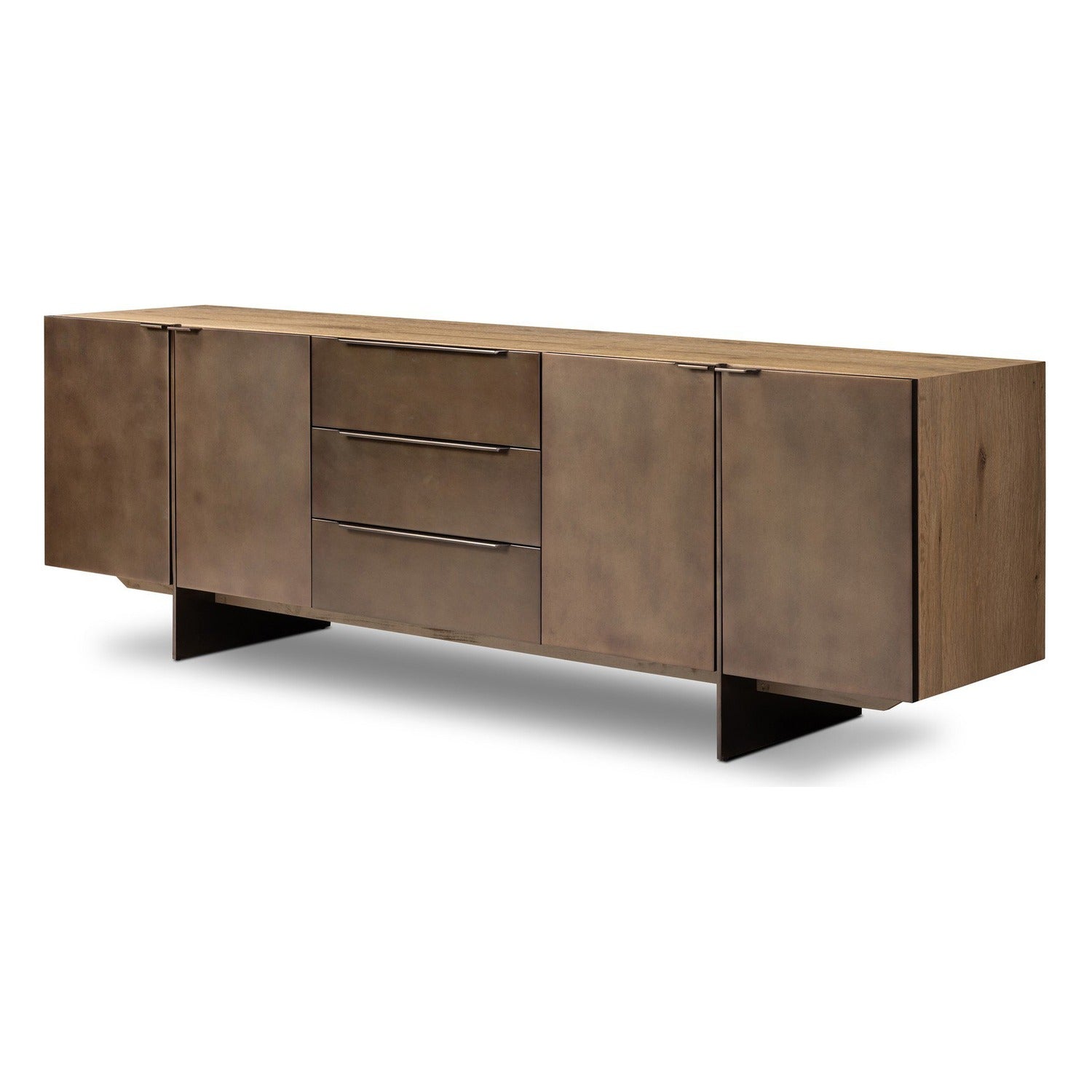 Four Hands Aberdeen Aged Smoked Oak Media Console