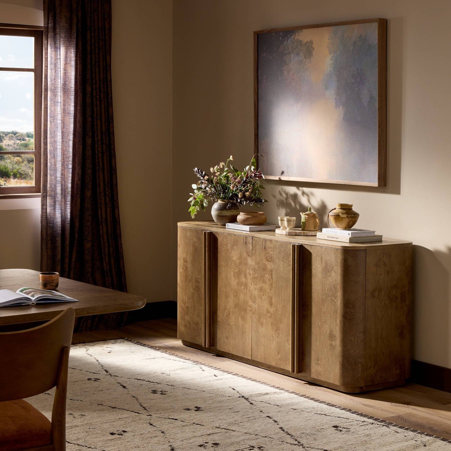 Four Hands Morley Rye Medium Burl Sideboard