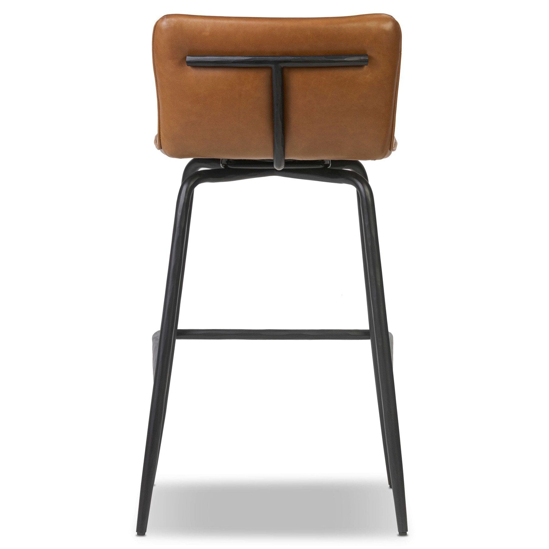 Four Hands Ridley Sonoma Chestnut Swivel Bar Stool - back view