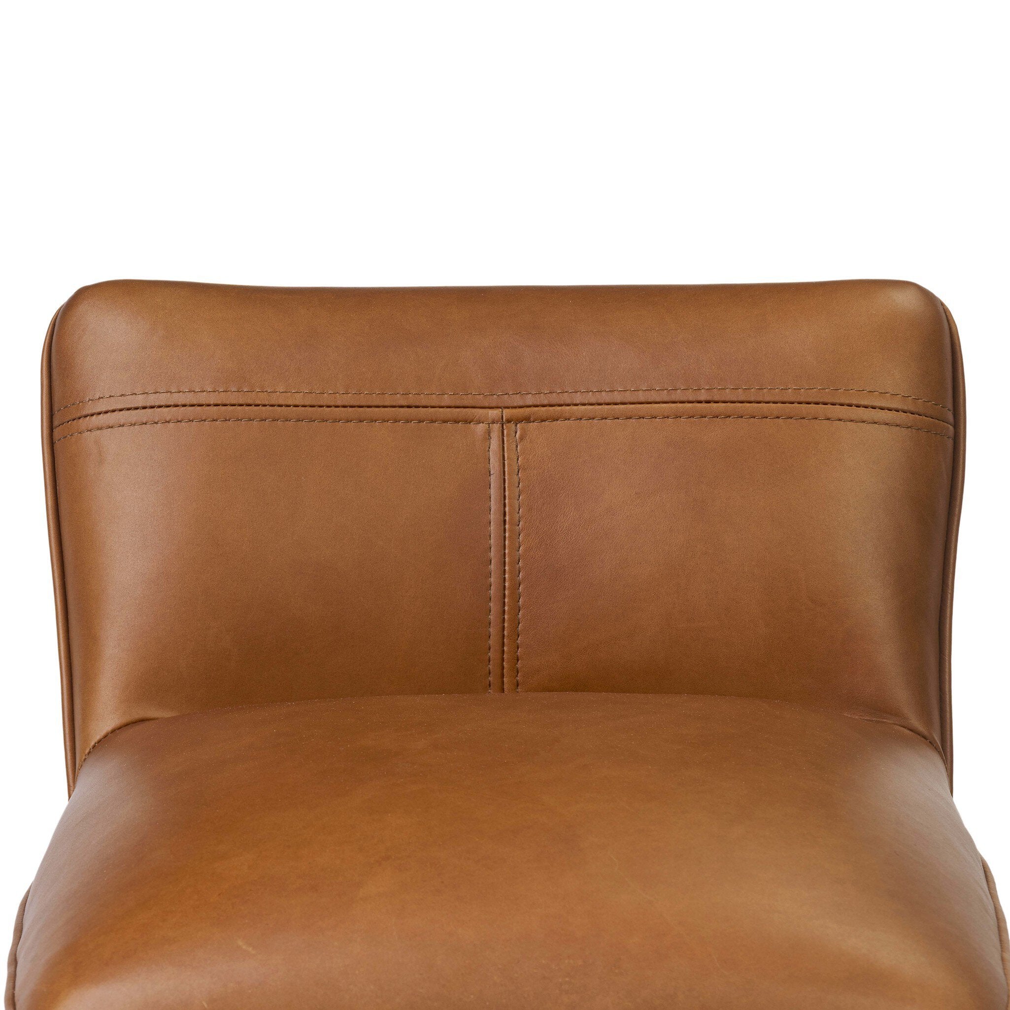 Four Hands Ridley Sonoma Chestnut Swivel Bar Stool - detail view 2