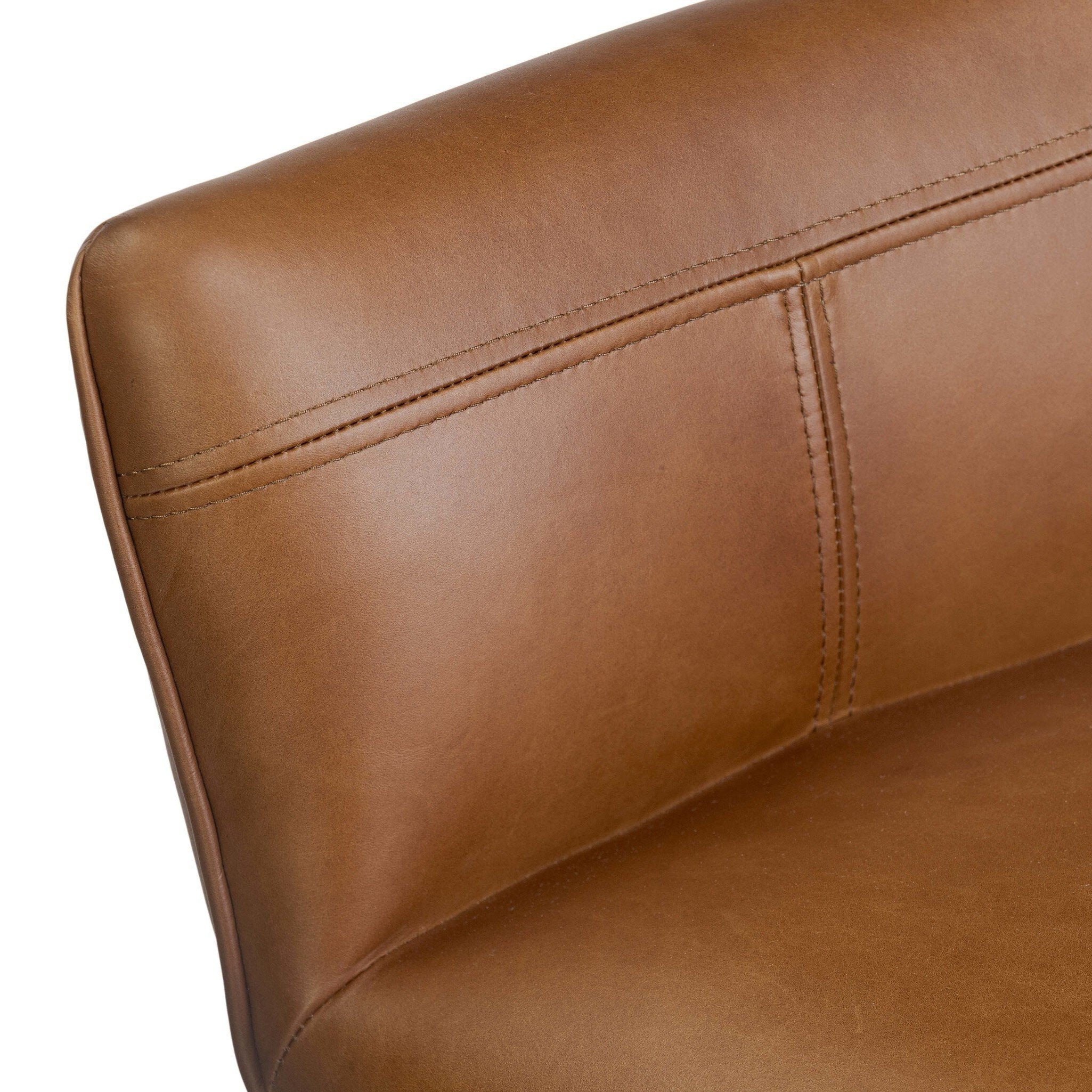 Four Hands Ridley Sonoma Chestnut Swivel Bar Stool - detail view 3
