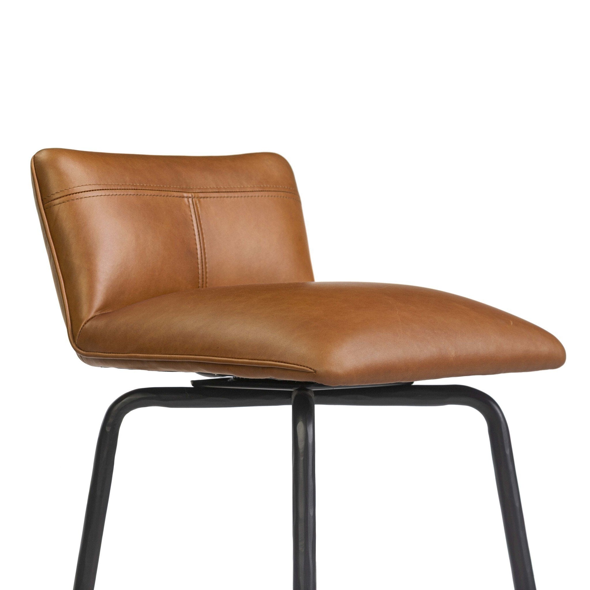 Four Hands Ridley Sonoma Chestnut Swivel Bar Stool - detail view 6