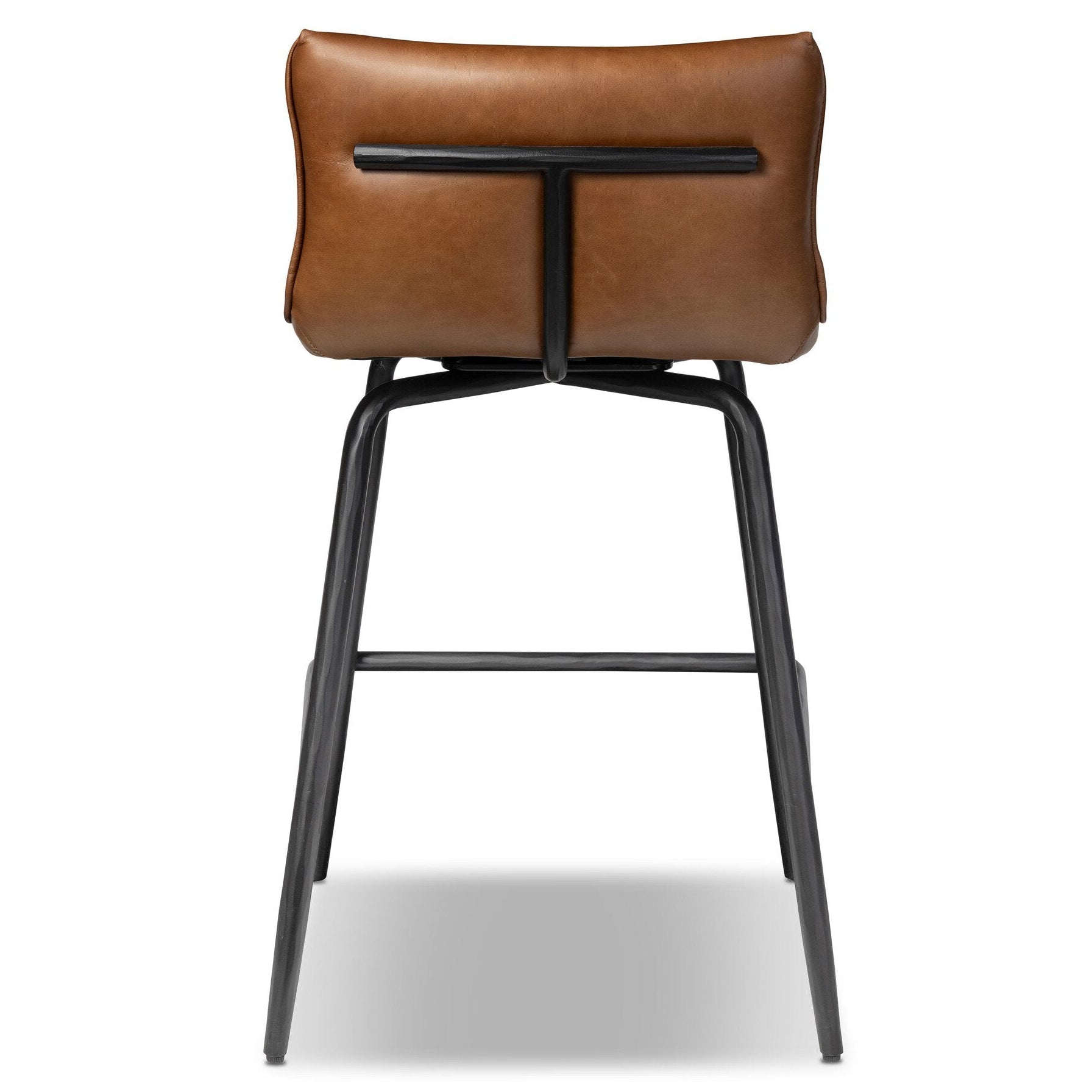 Four Hands Ridley Sonoma Chestnut Swivel Counter Stool - back view