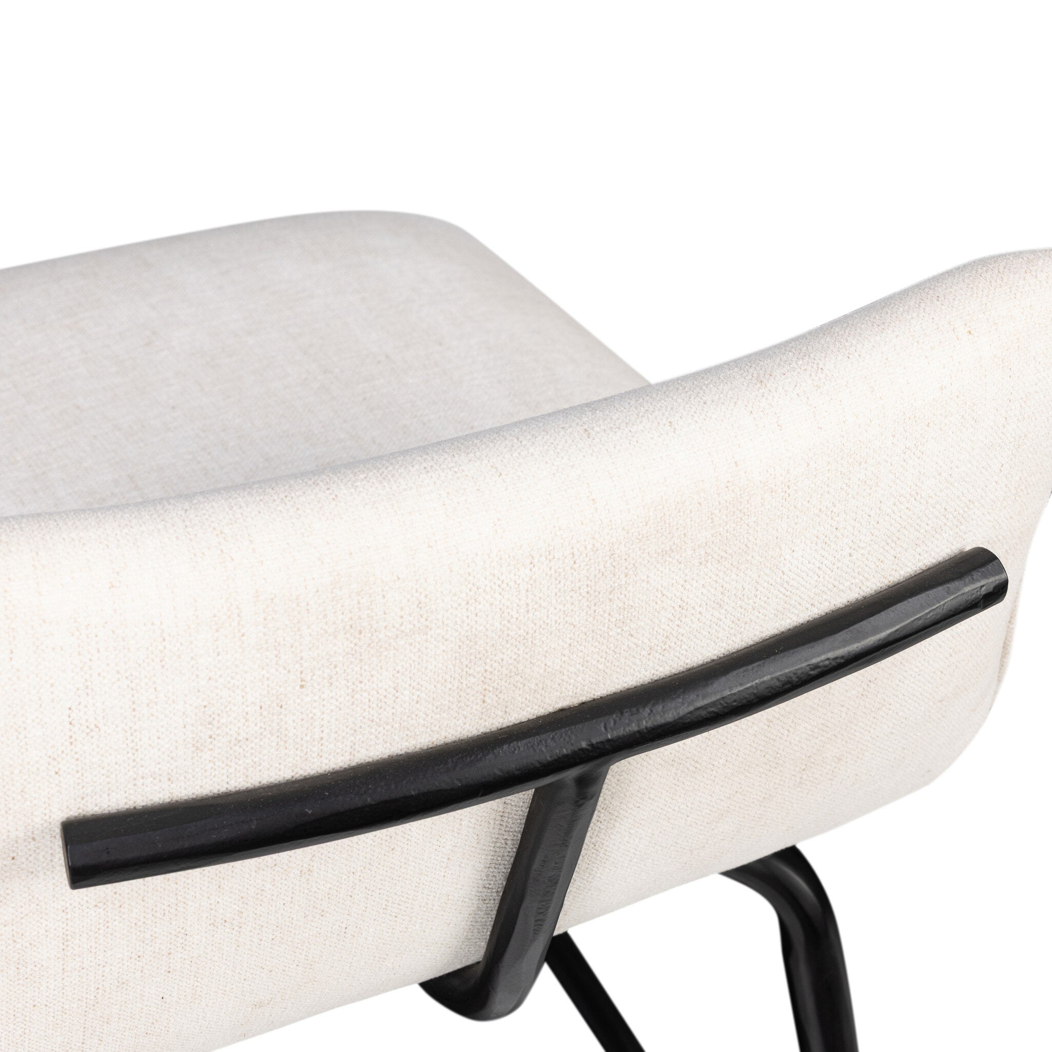 Four Hands Ridley Crypton Nomad Snow Swivel Counter Stool - detail view 5