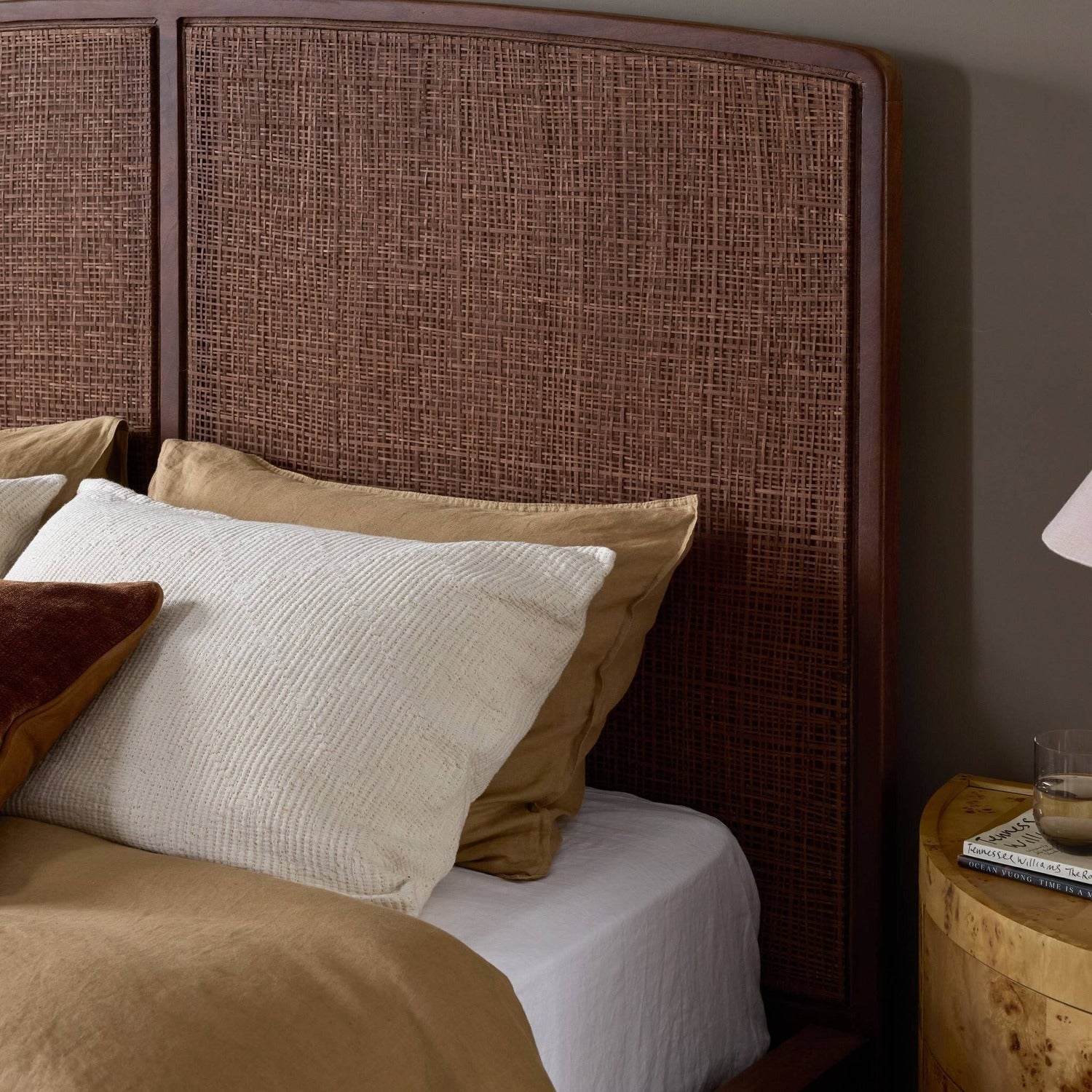 Four Hands Sondo Cocoa Cane Bed