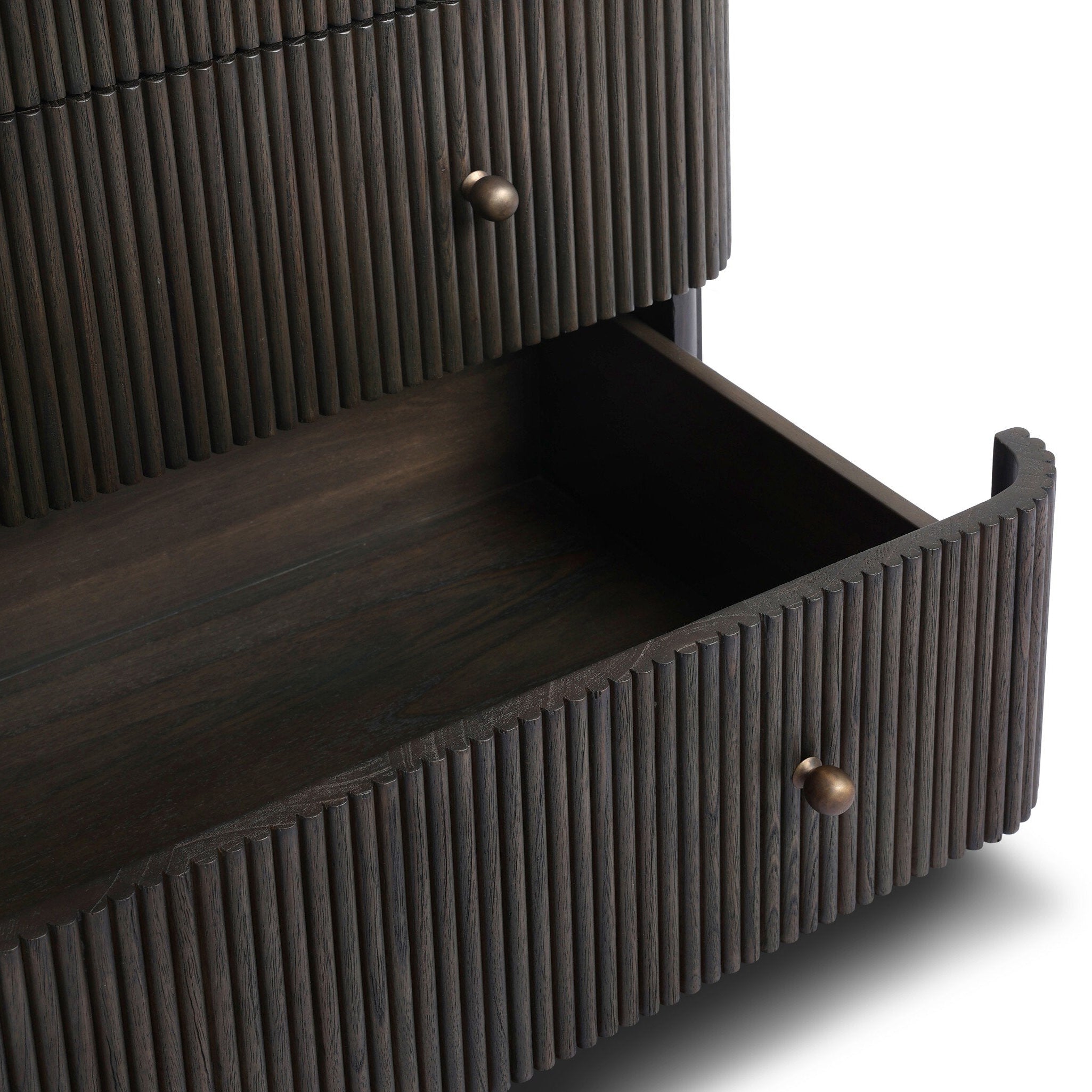 Four Hands Ona Smoked Black Mindi 6-Drawer Dresser - detail view 3