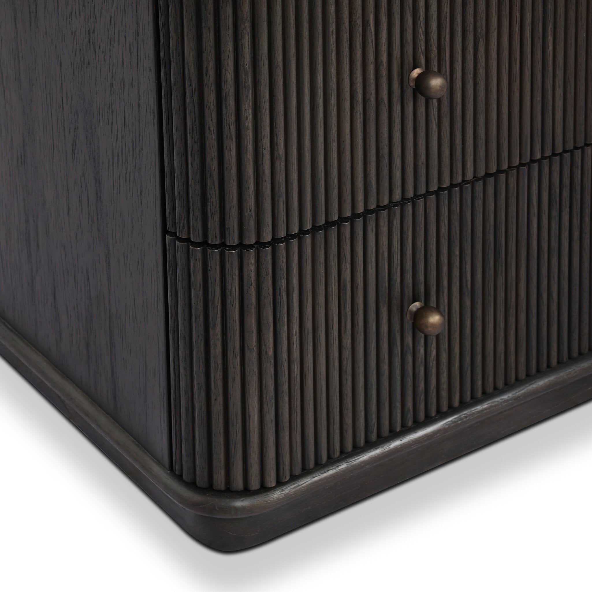 Four Hands Ona Smoked Black Mindi 6-Drawer Dresser - detail view 6