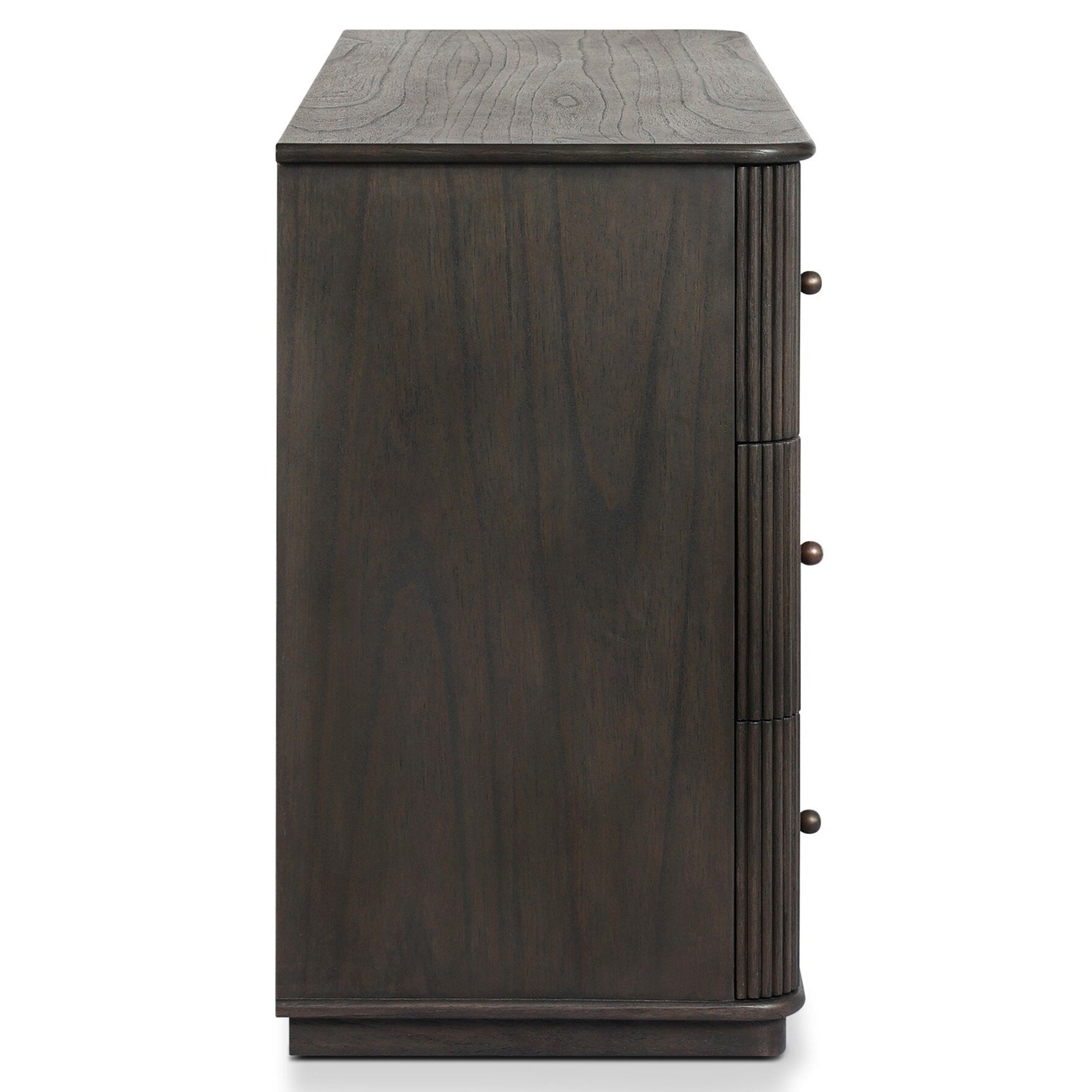 Four Hands Ona Smoked Black Mindi 6-Drawer Dresser - side profile