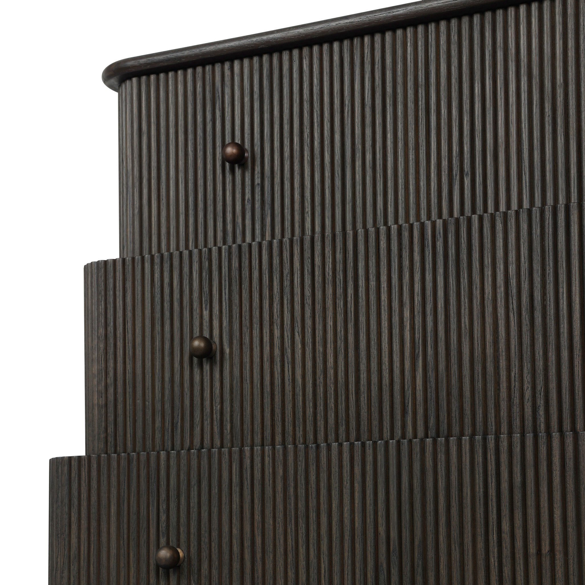 Four Hands Ona Smoked Black Mindi Tall Dresser - detail view 4