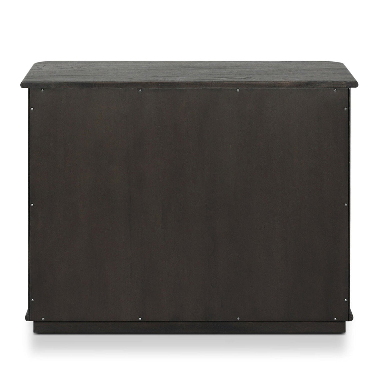 Four Hands Ona Smoked Black Mindi Nightstand - back view