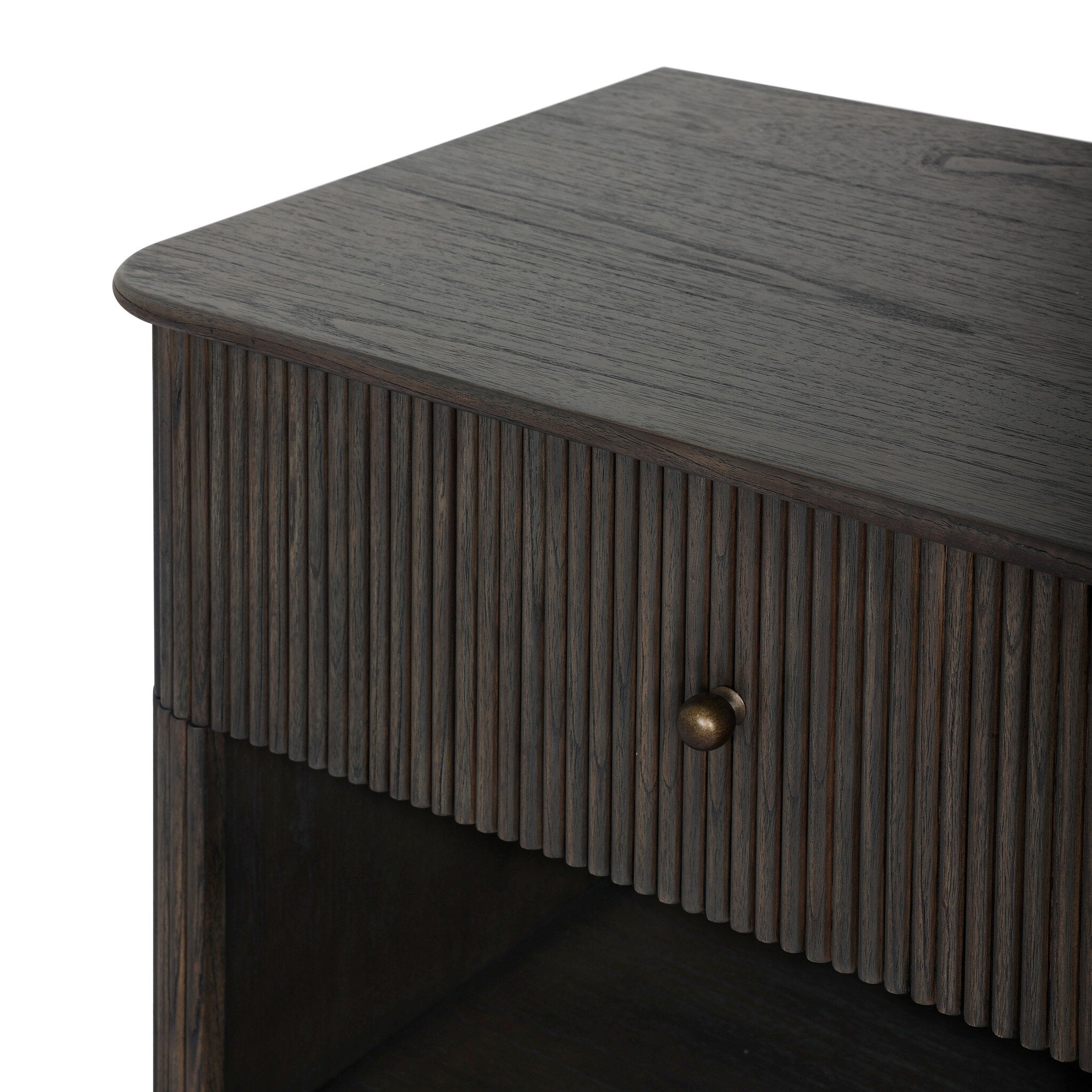 Four Hands Ona Smoked Black Mindi Nightstand - detail view 4