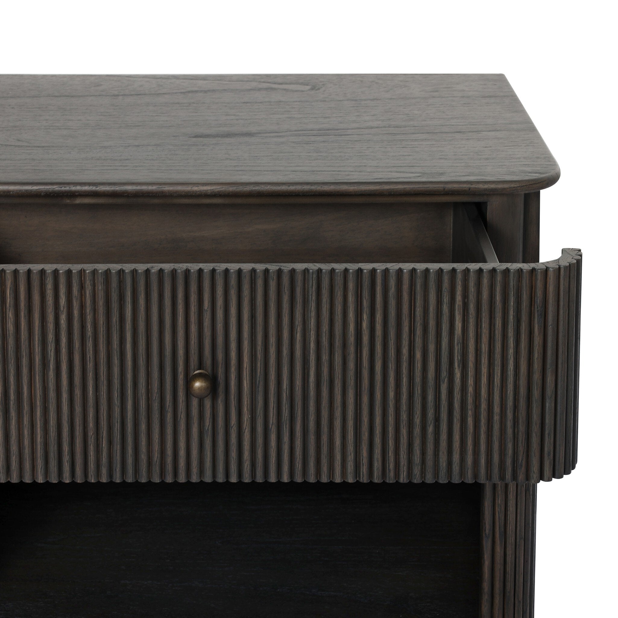 Four Hands Ona Smoked Black Mindi Nightstand - detail view 5