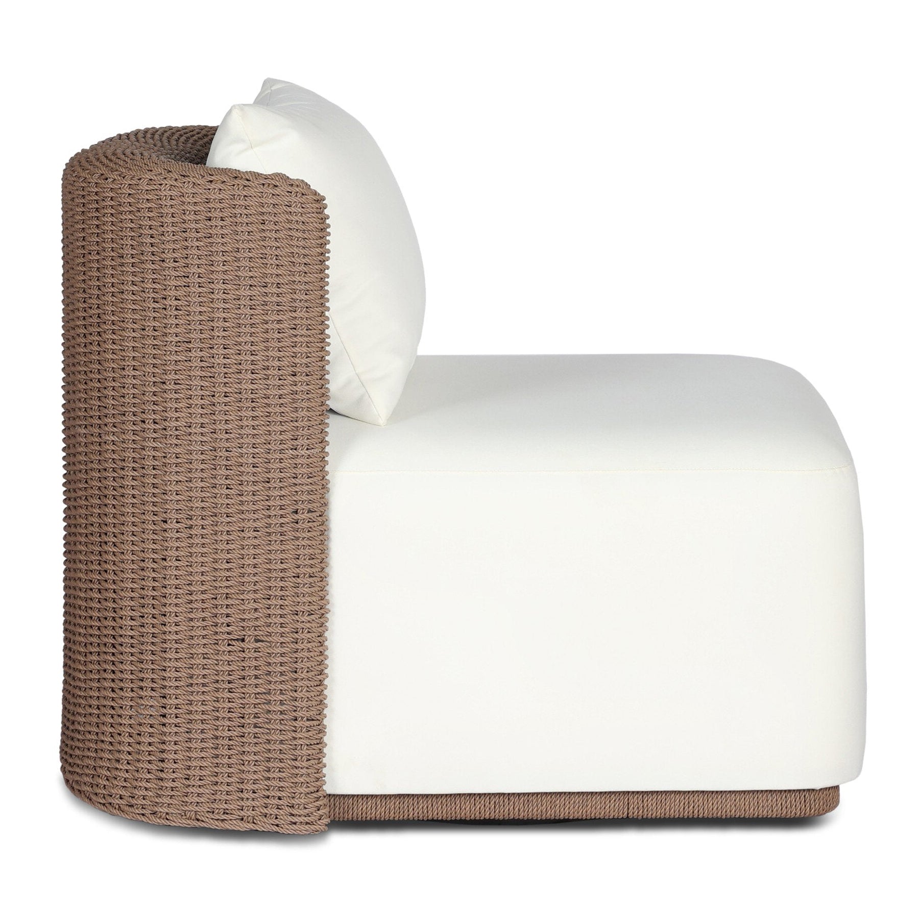Four Hands Somers Arashi Salt Outdoor Chair - side profile