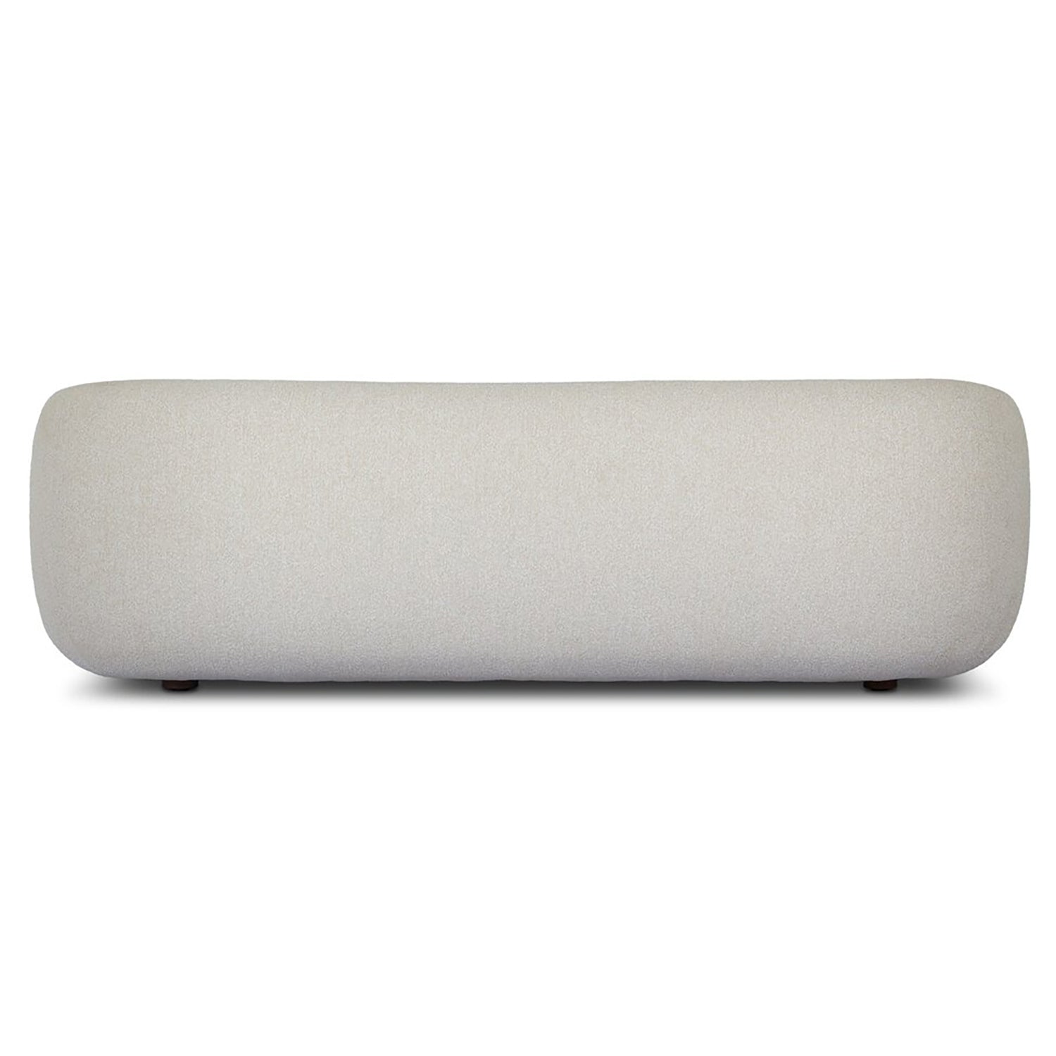 Four Hands Channing Outdoor 100in Sofa in Jasper Natural outdoor boucle, back view