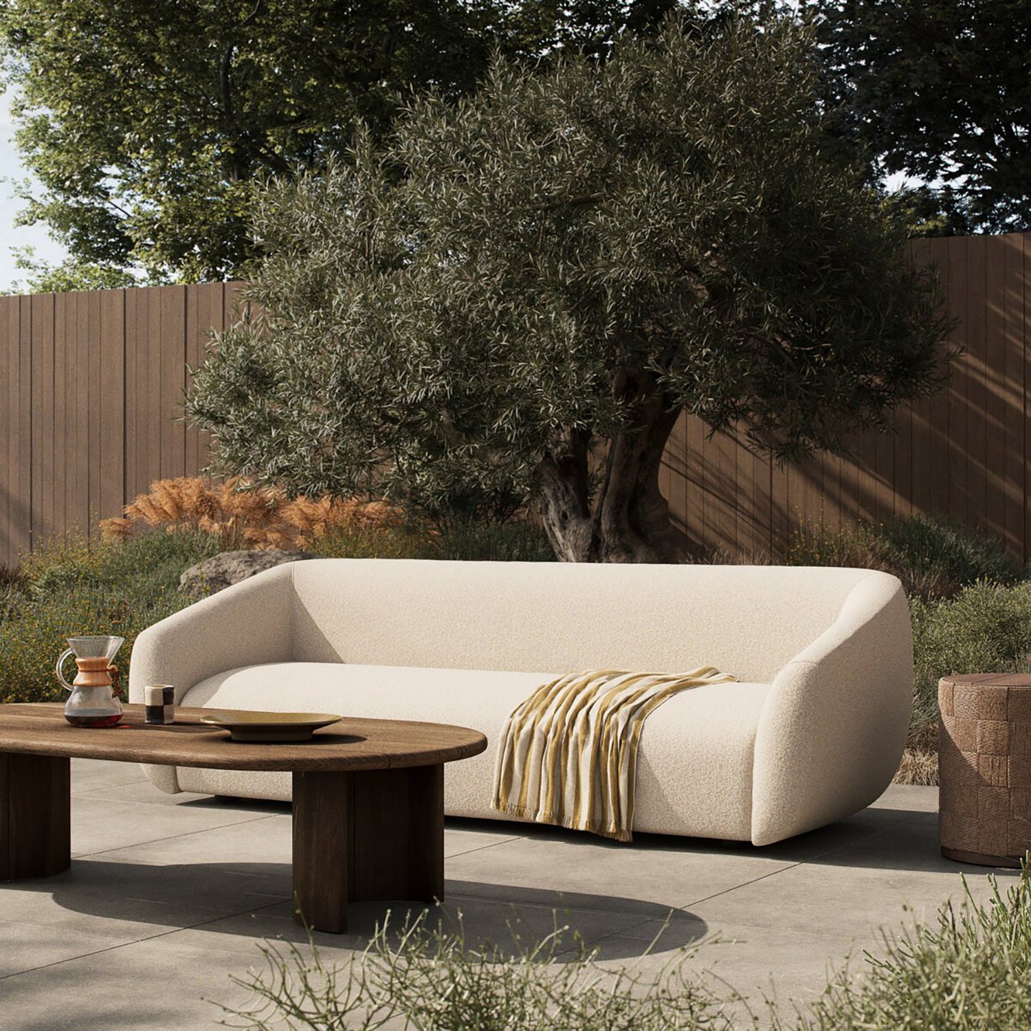 Four Hands Channing Outdoor 100in Sofa