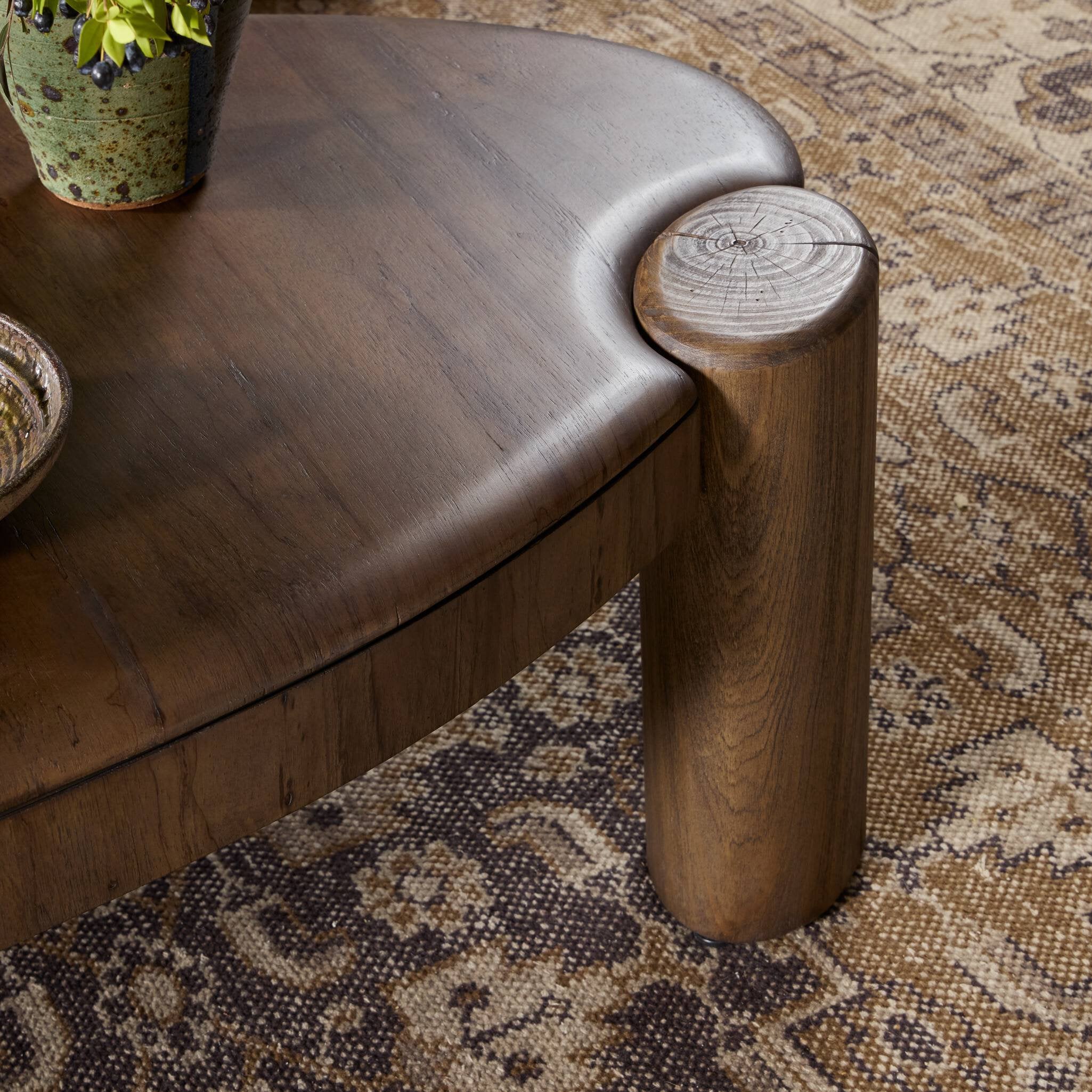 Four Hands Kamira Oval Coffee Table