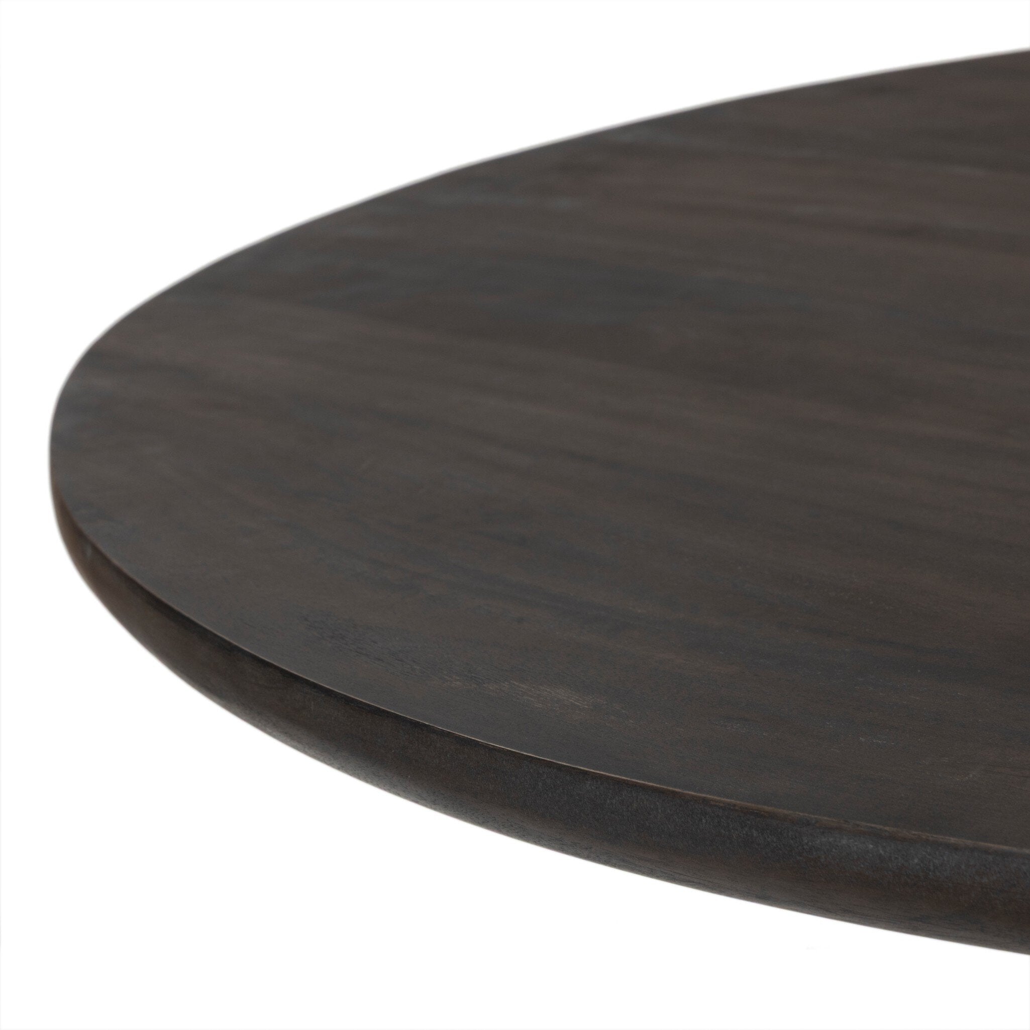 Four Hands Lono Espresso Mango Dining Table close-up detail 2