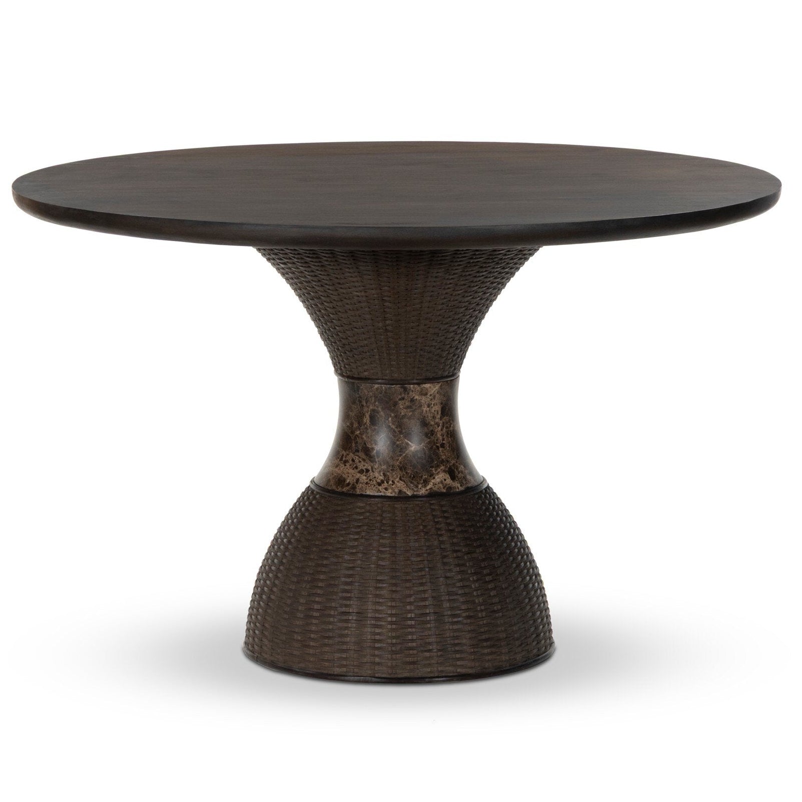 Four Hands Lono Espresso Mango Dining Table front view