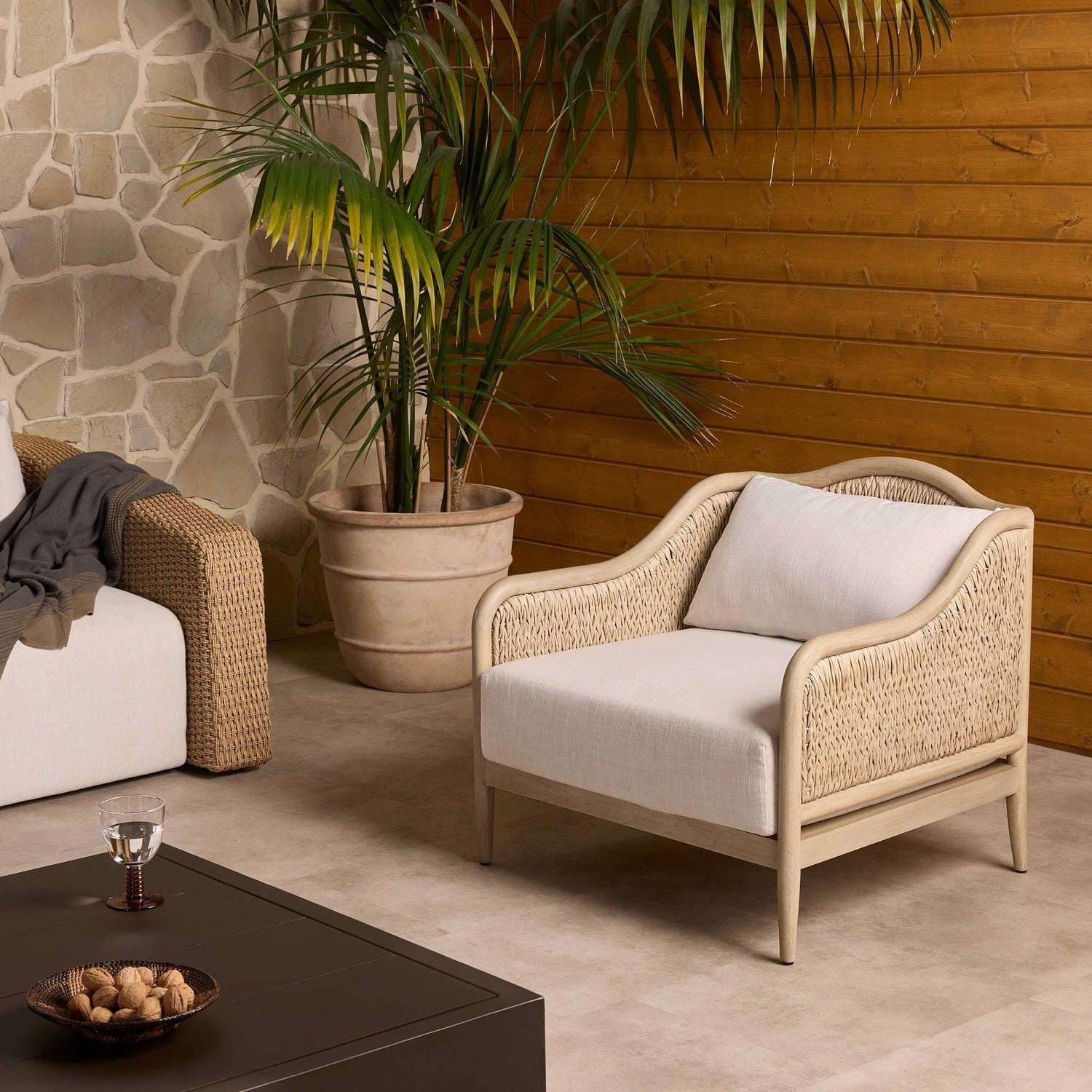 Four Hands Boerum Vergo Cream Outdoor Chair