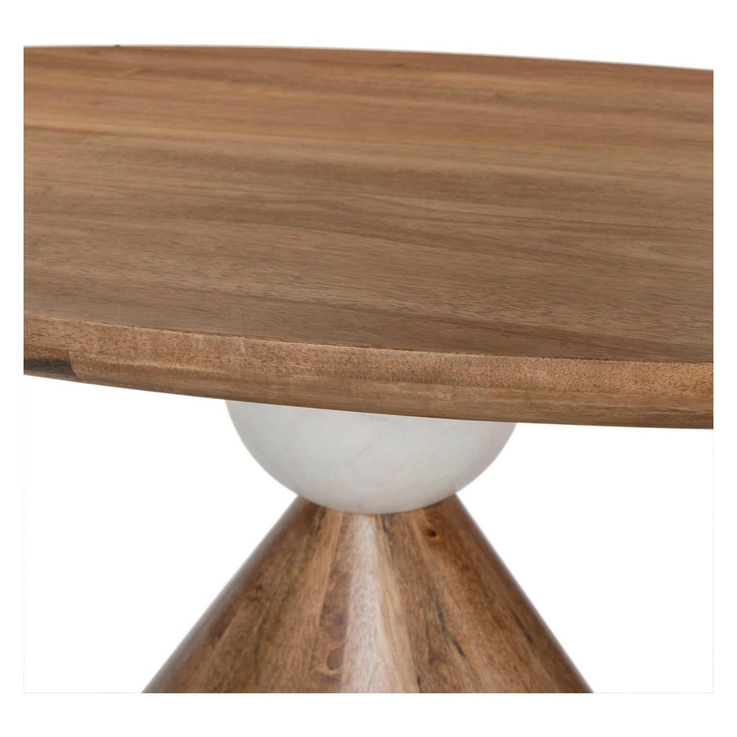 Four Hands Bibianna Honed White Oval Dining Table