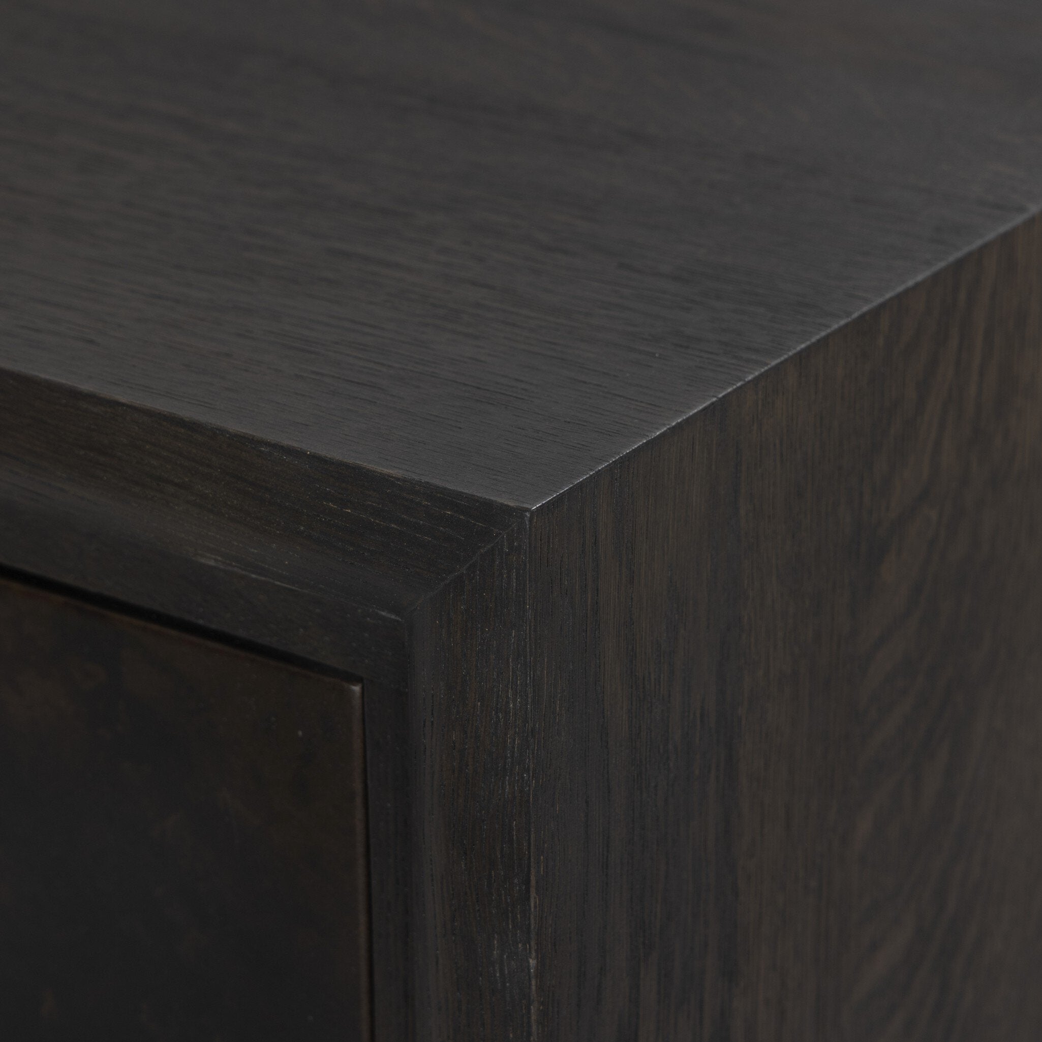 Four Hands Arlington Espresso Oak 4 Door Sideboard close-up detail 5
