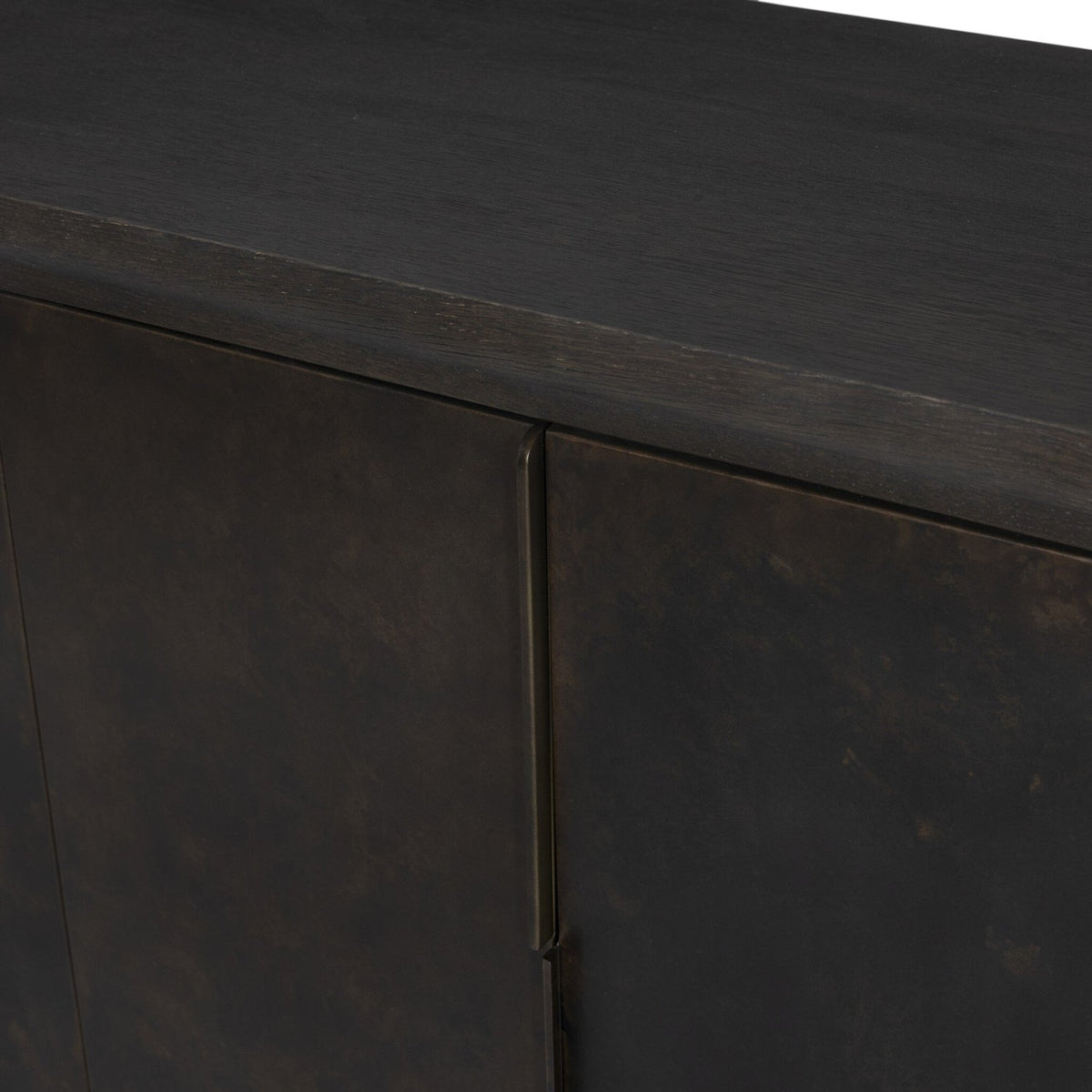 Four Hands Arlington Espresso Oak 4 Door Sideboard close-up detail 6