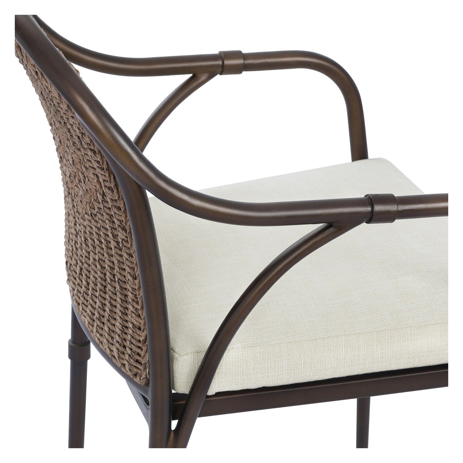 Four Hands Graciela Vada Cream Outdoor Dining Chair Set of 2
