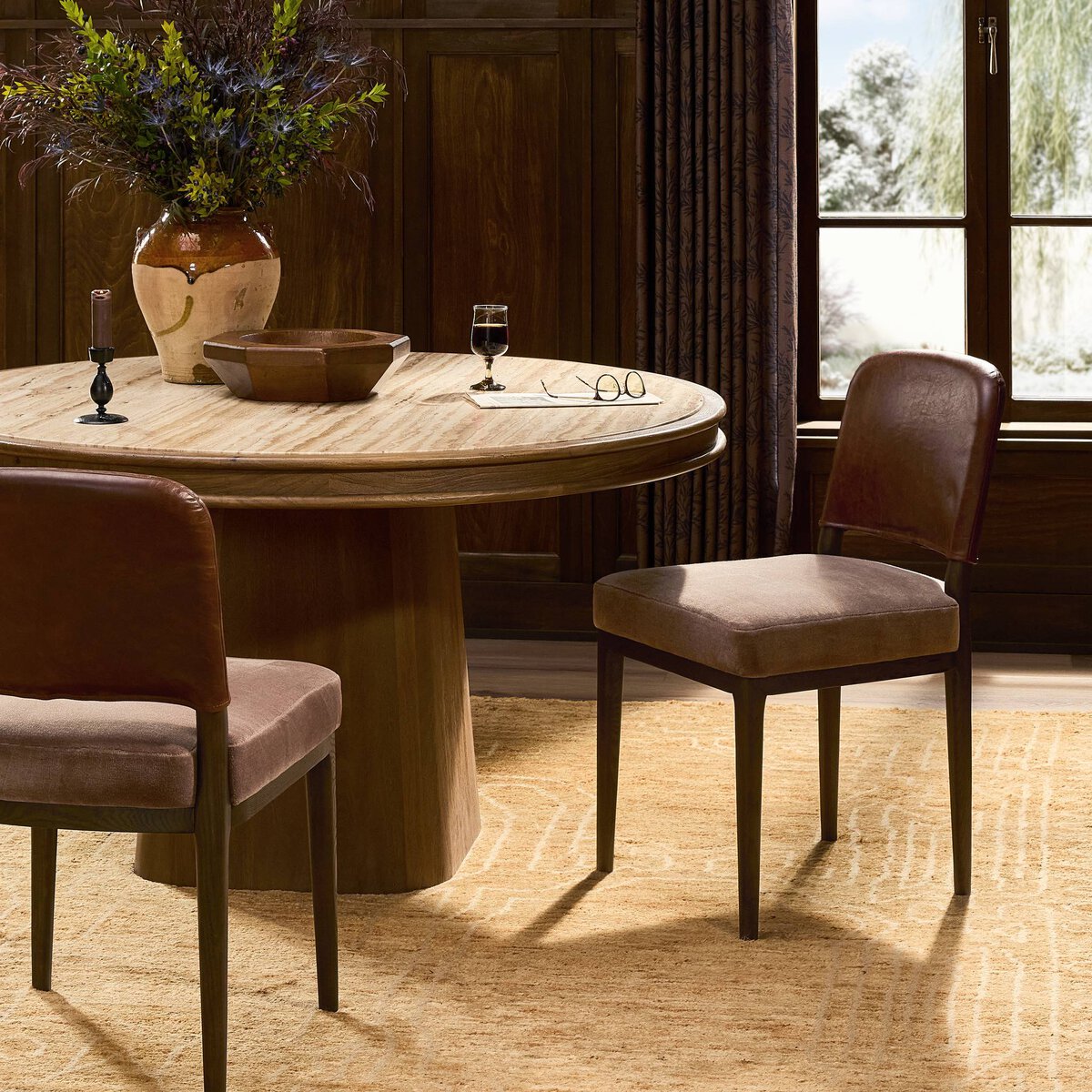 Four Hands Ryver Monte Mushroom Dining Chair Set of 2