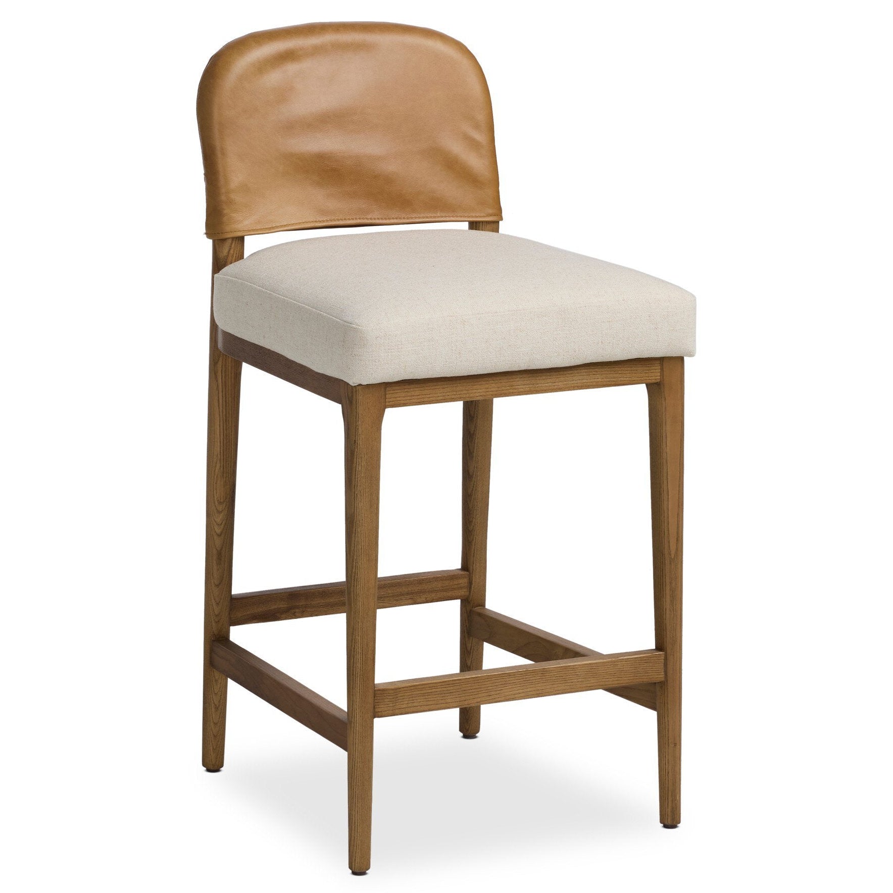 Four Hands Ryver Antwerp Natural Counter Stool styled view