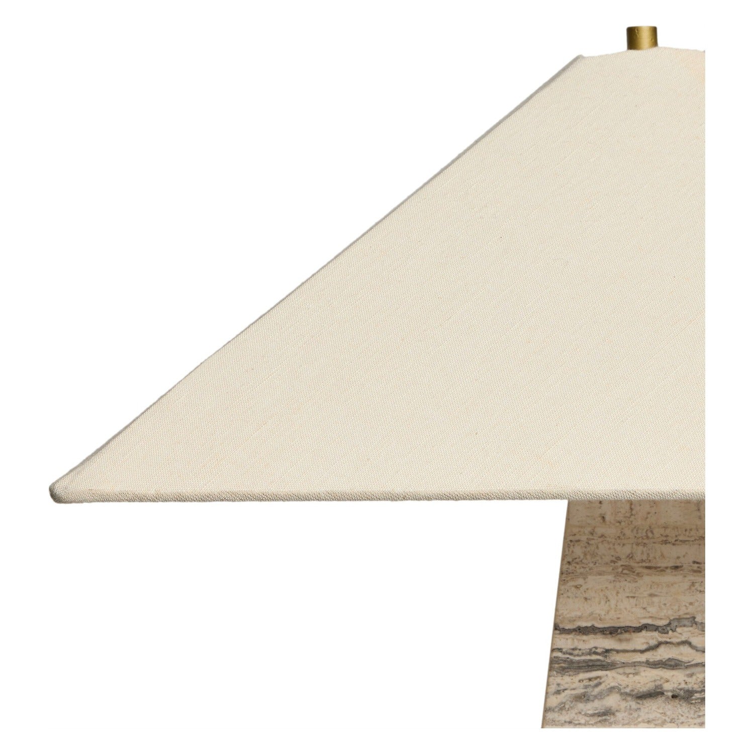 Four Hands Andros White Travertine Table Lamp