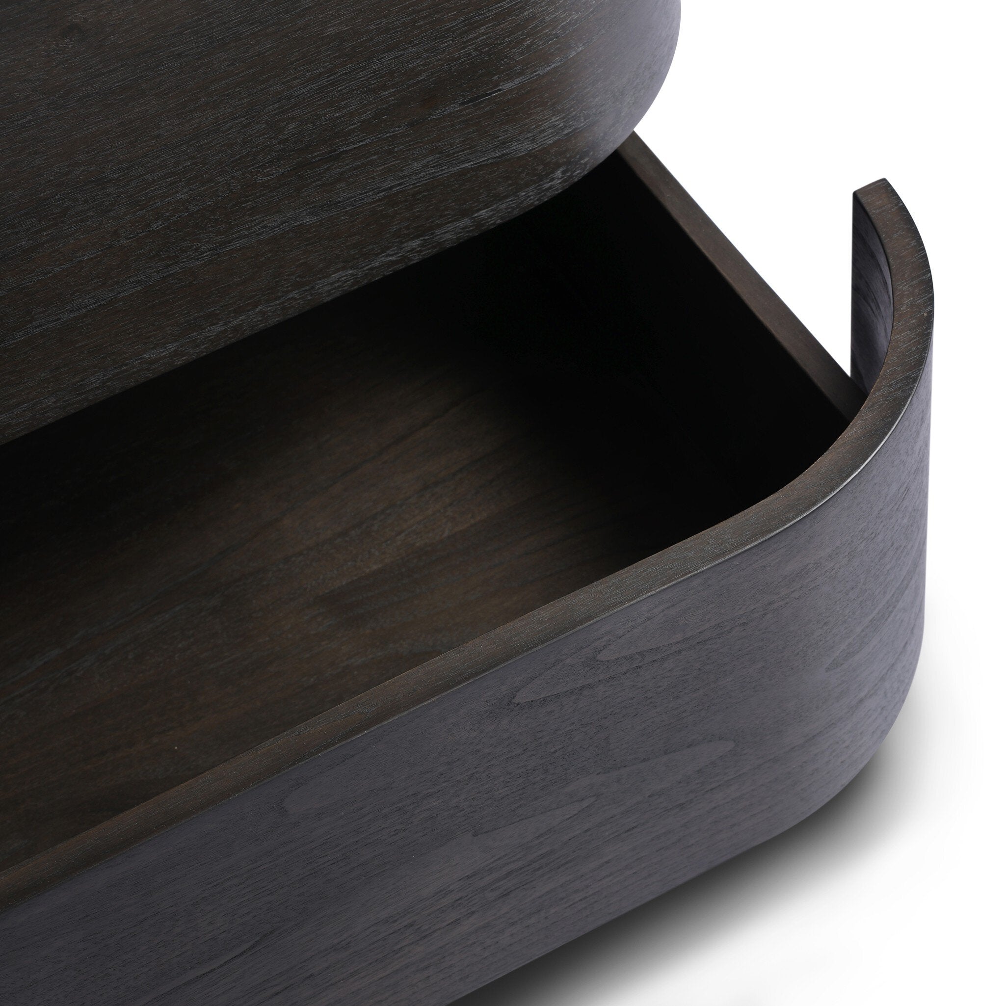 Four Hands Hawthorne Smoked Black Sungkai Desk close-up detail 6