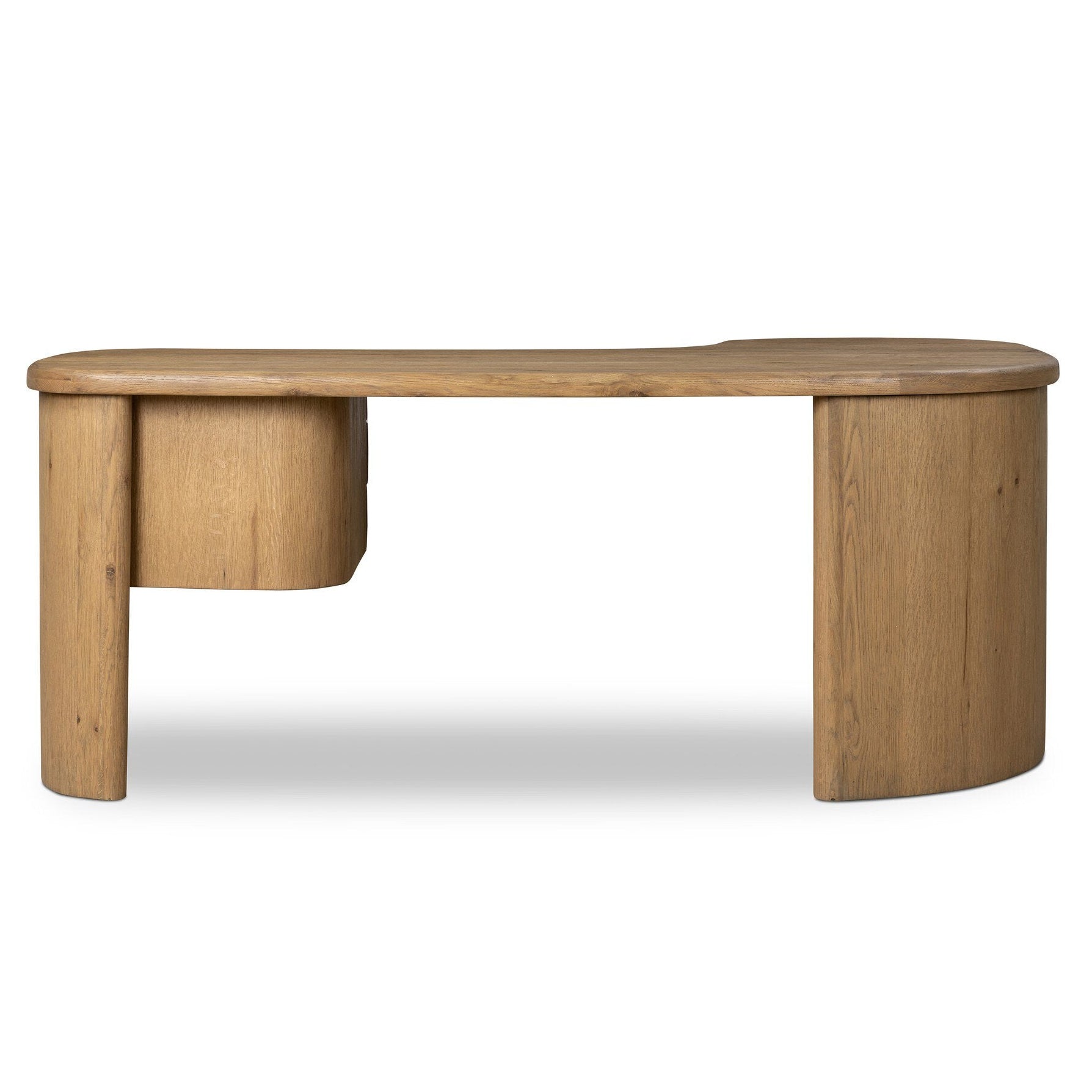 Four Hands Roan Aged Smoked Oak Desk back view