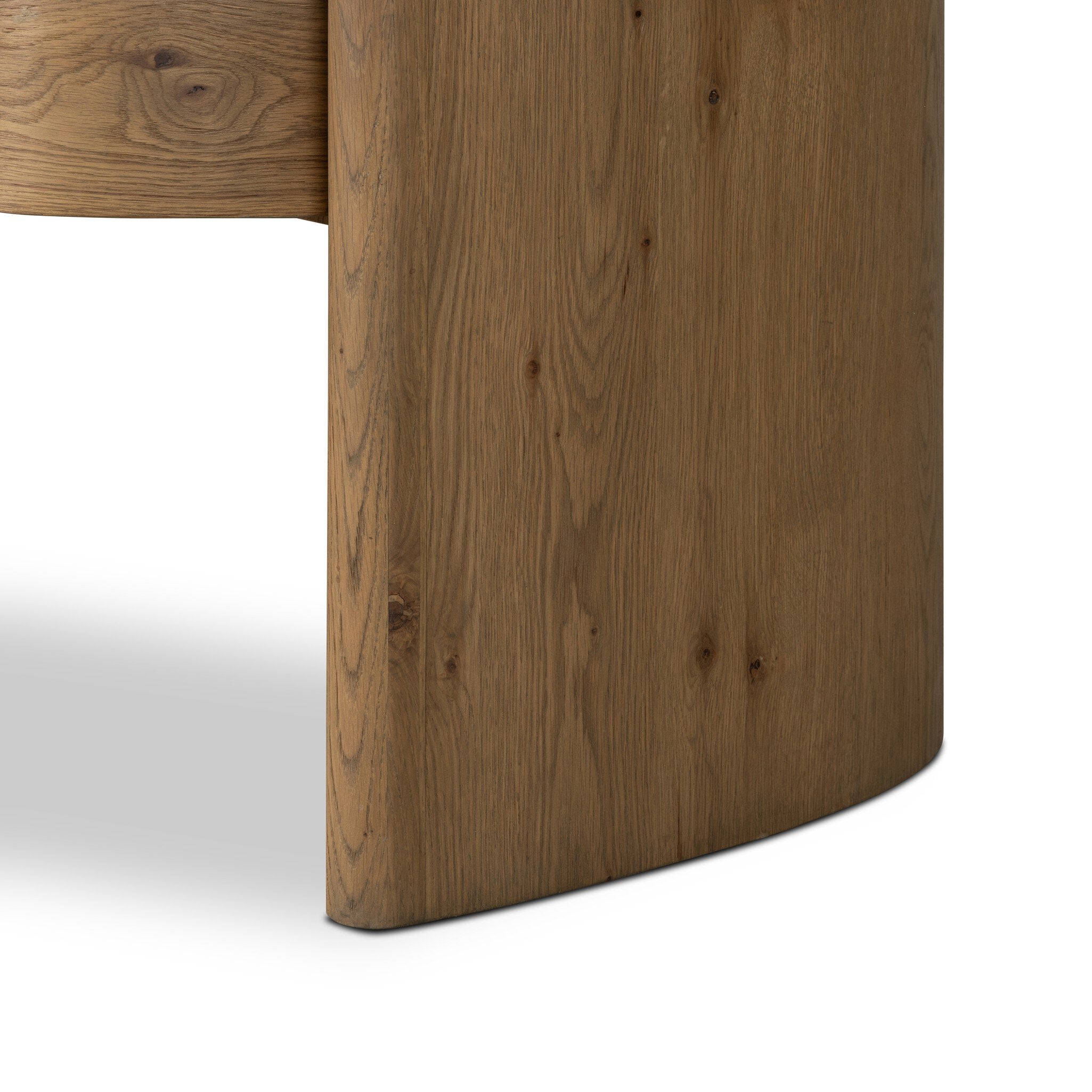 Four Hands Roan Aged Smoked Oak Desk close-up detail 5
