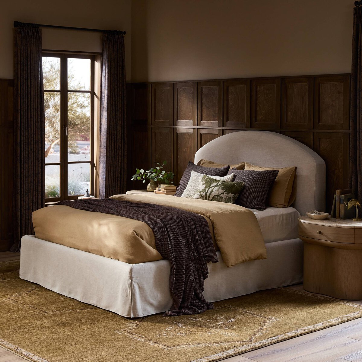 Four Hands Oasley Savoy Parchment Slipcover Bed
